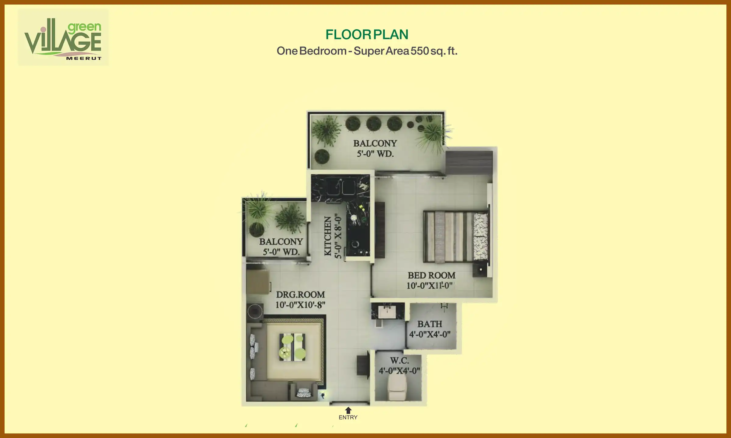 550 Sqft