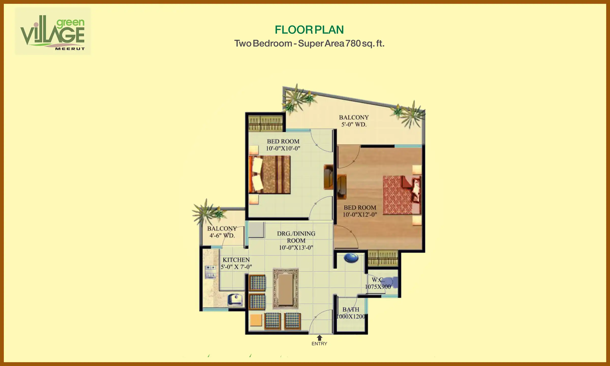 780 Sqft