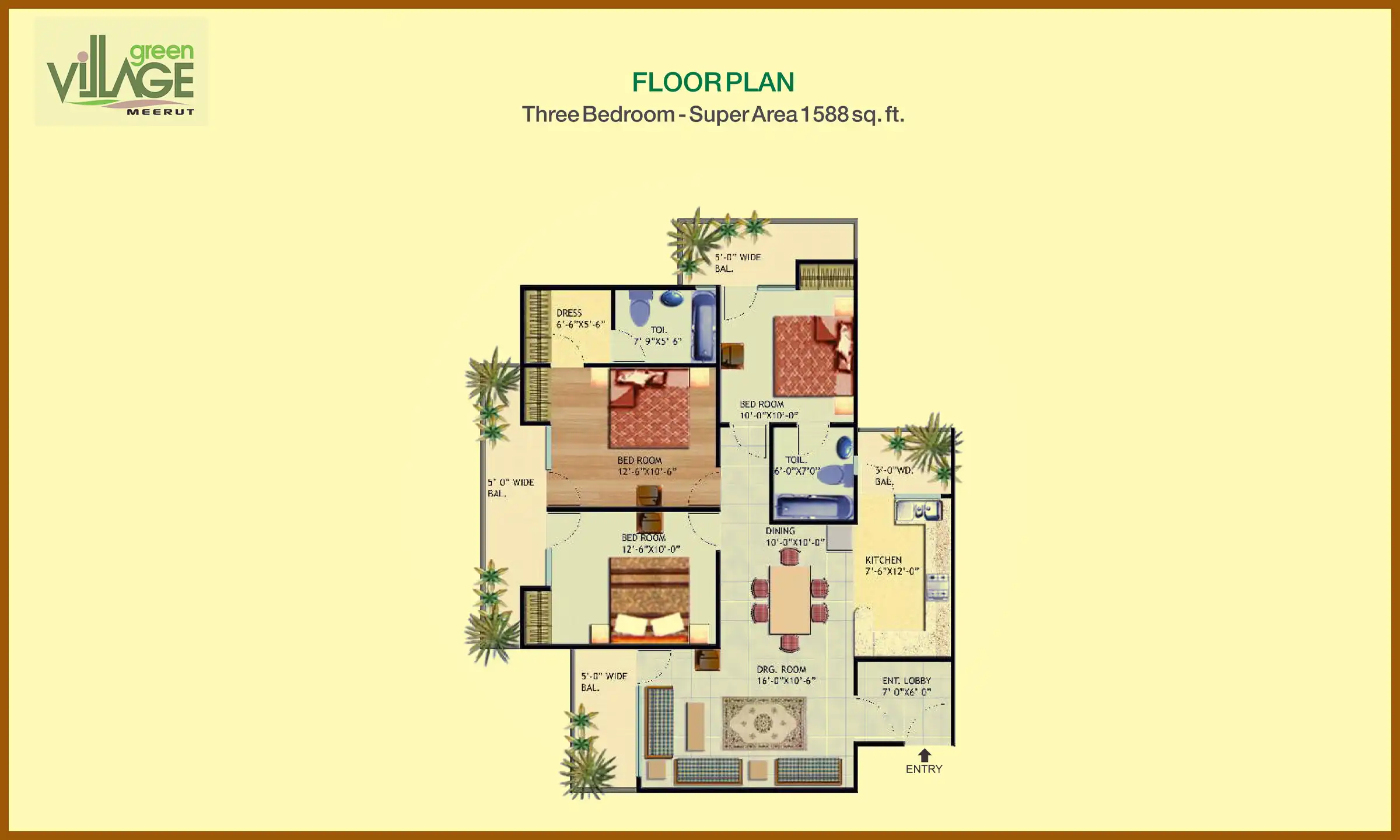 1588 Sqft