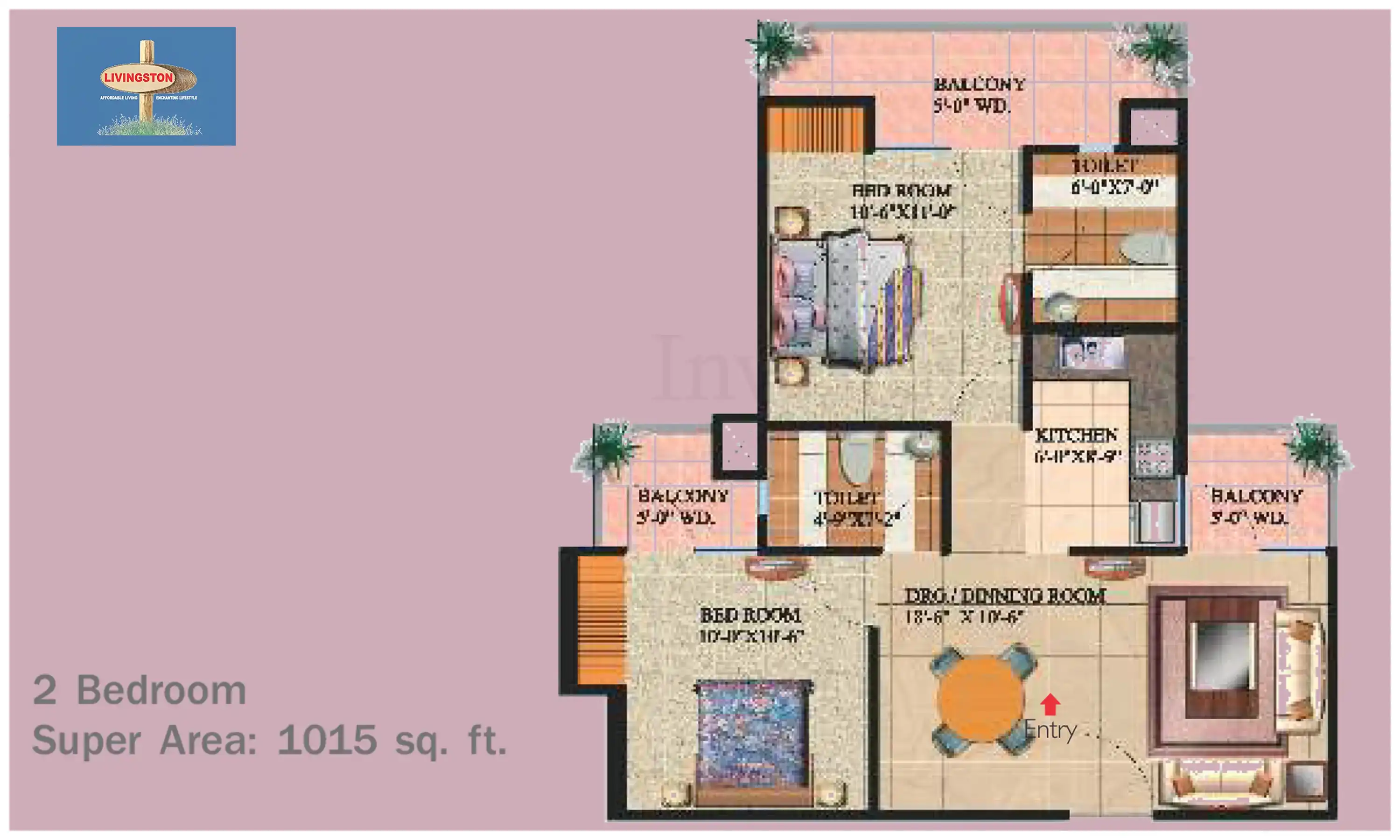 1015 Sqft