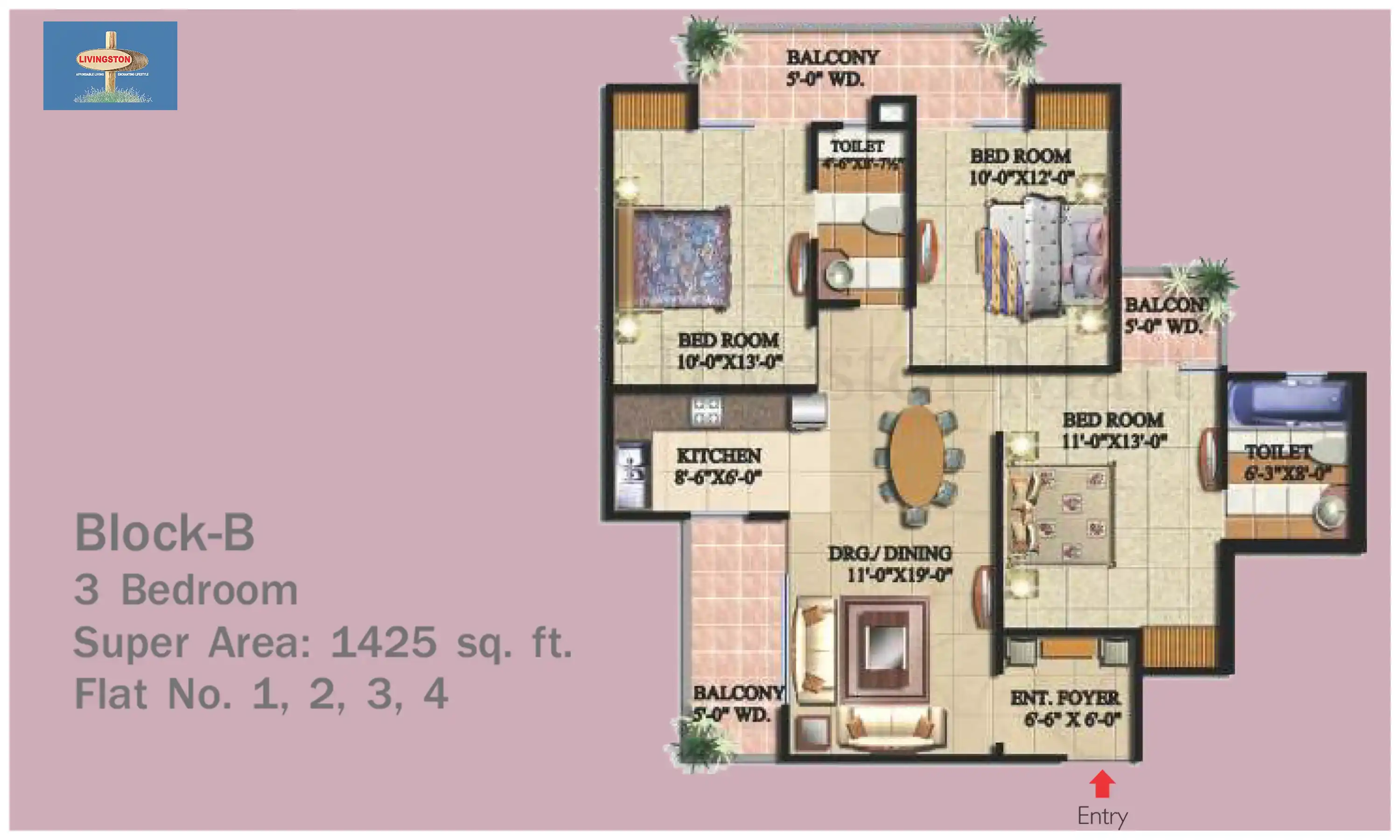 1425 Sqft