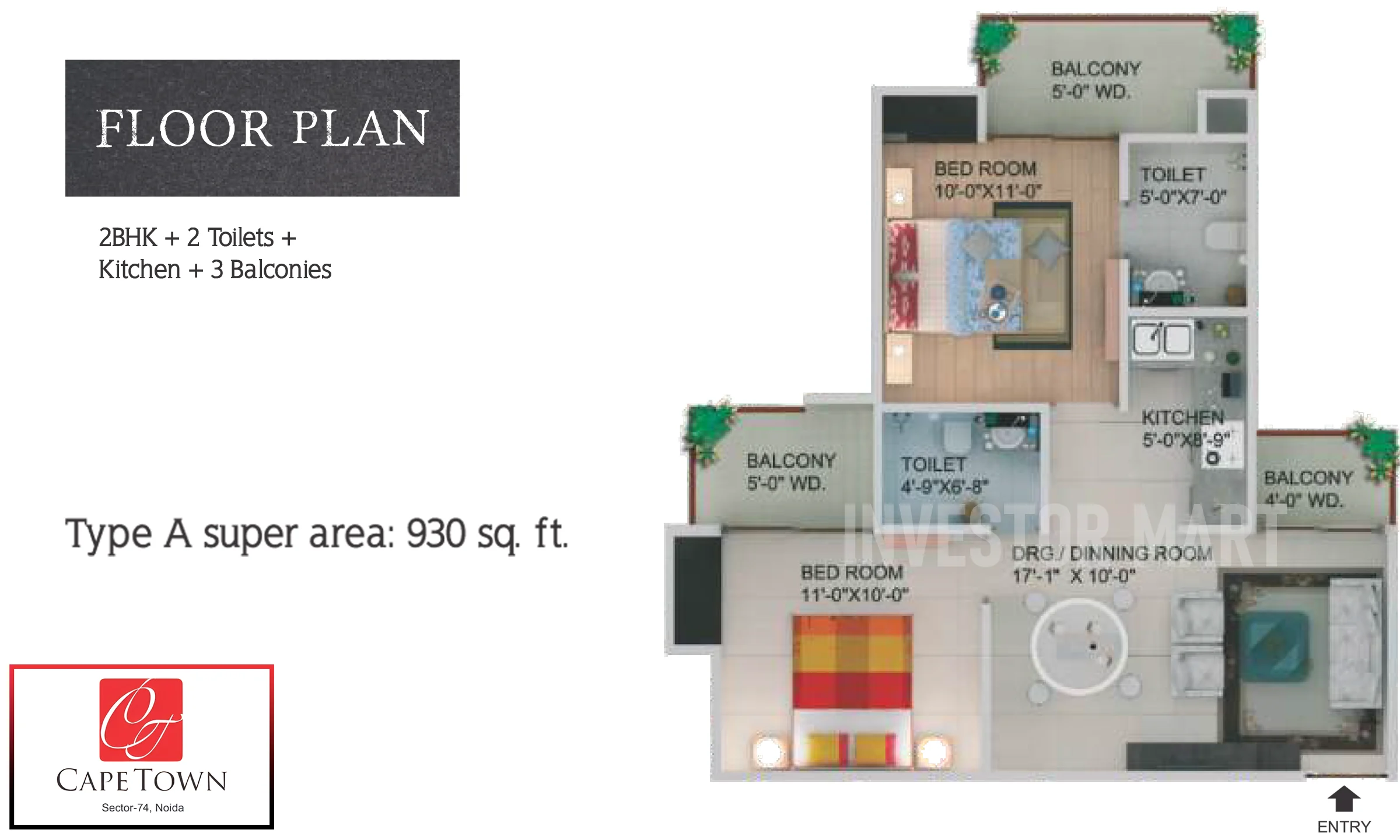 930 Sqft