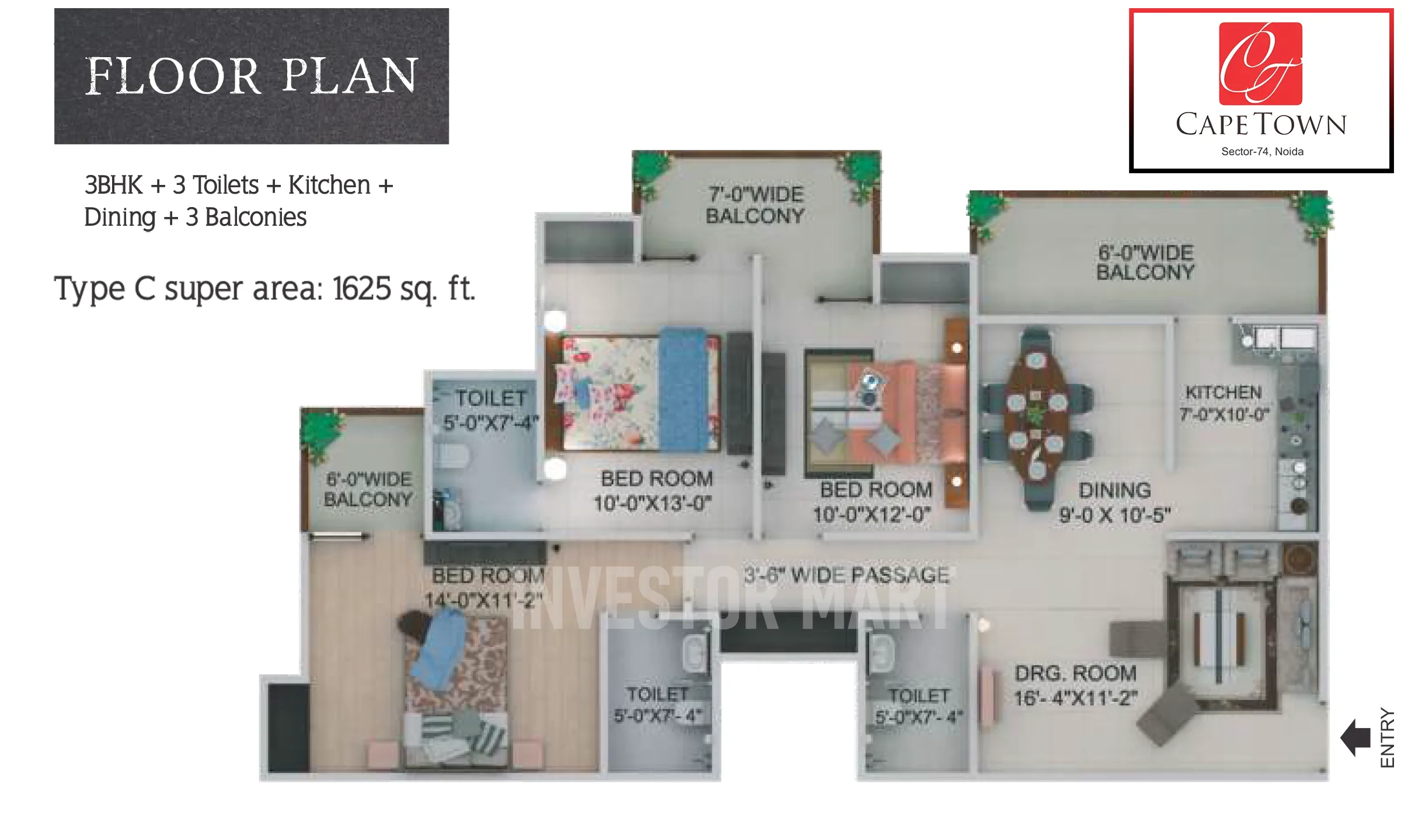 1625 Sqft