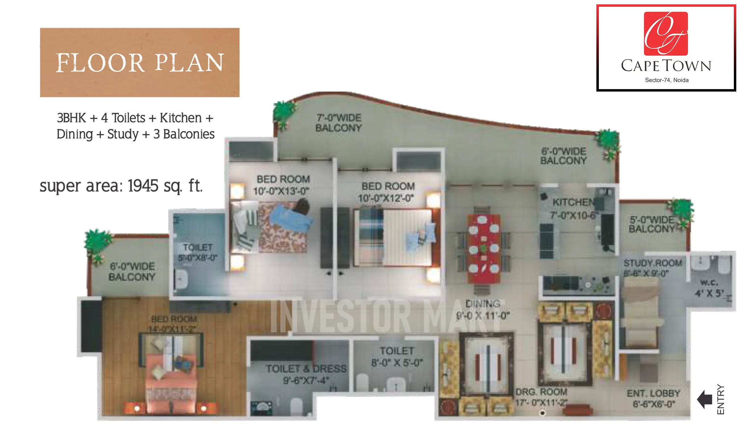 1945 Sqft