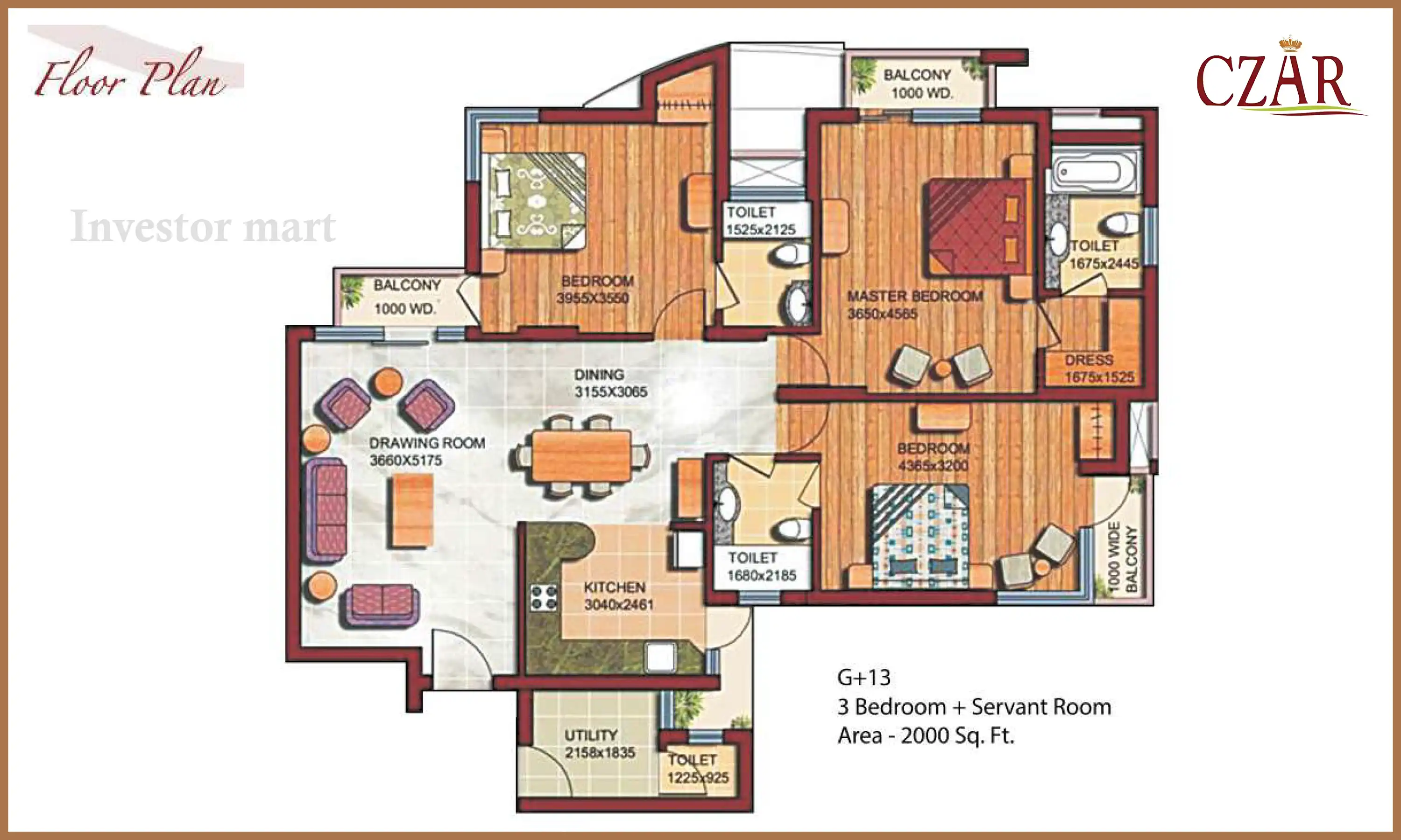 2000 Sqft