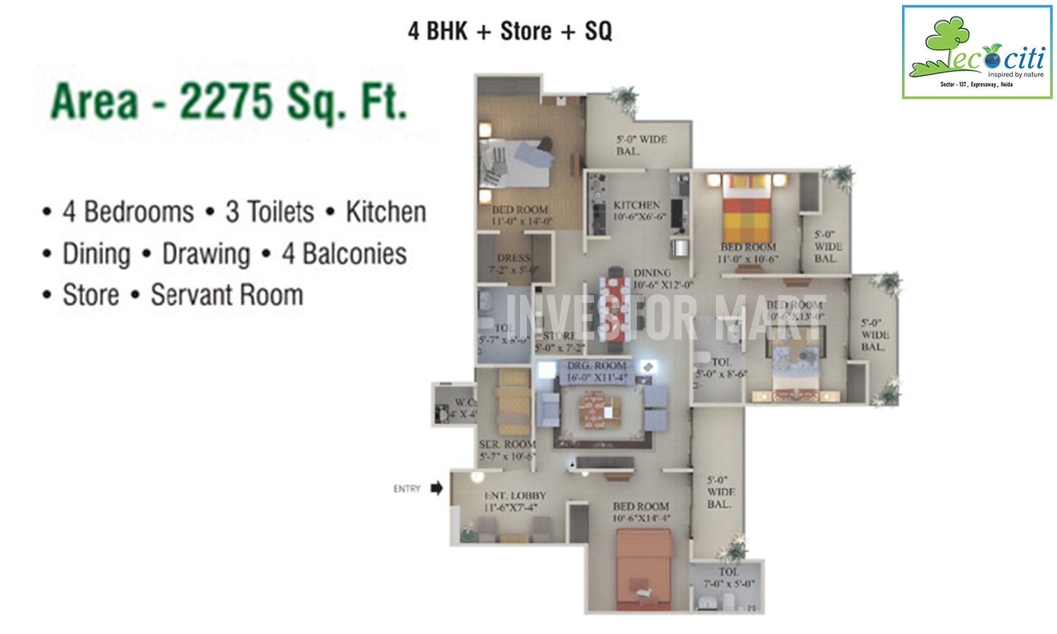 2275 Sqft
