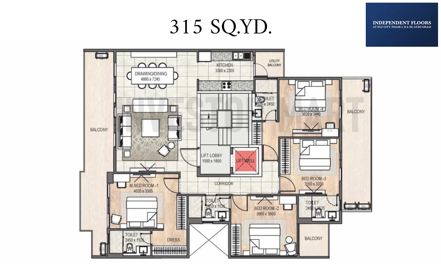 2835 Sqft