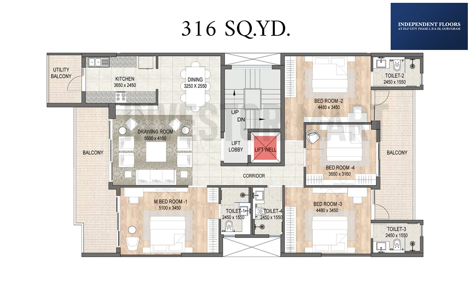 2844 Sqft