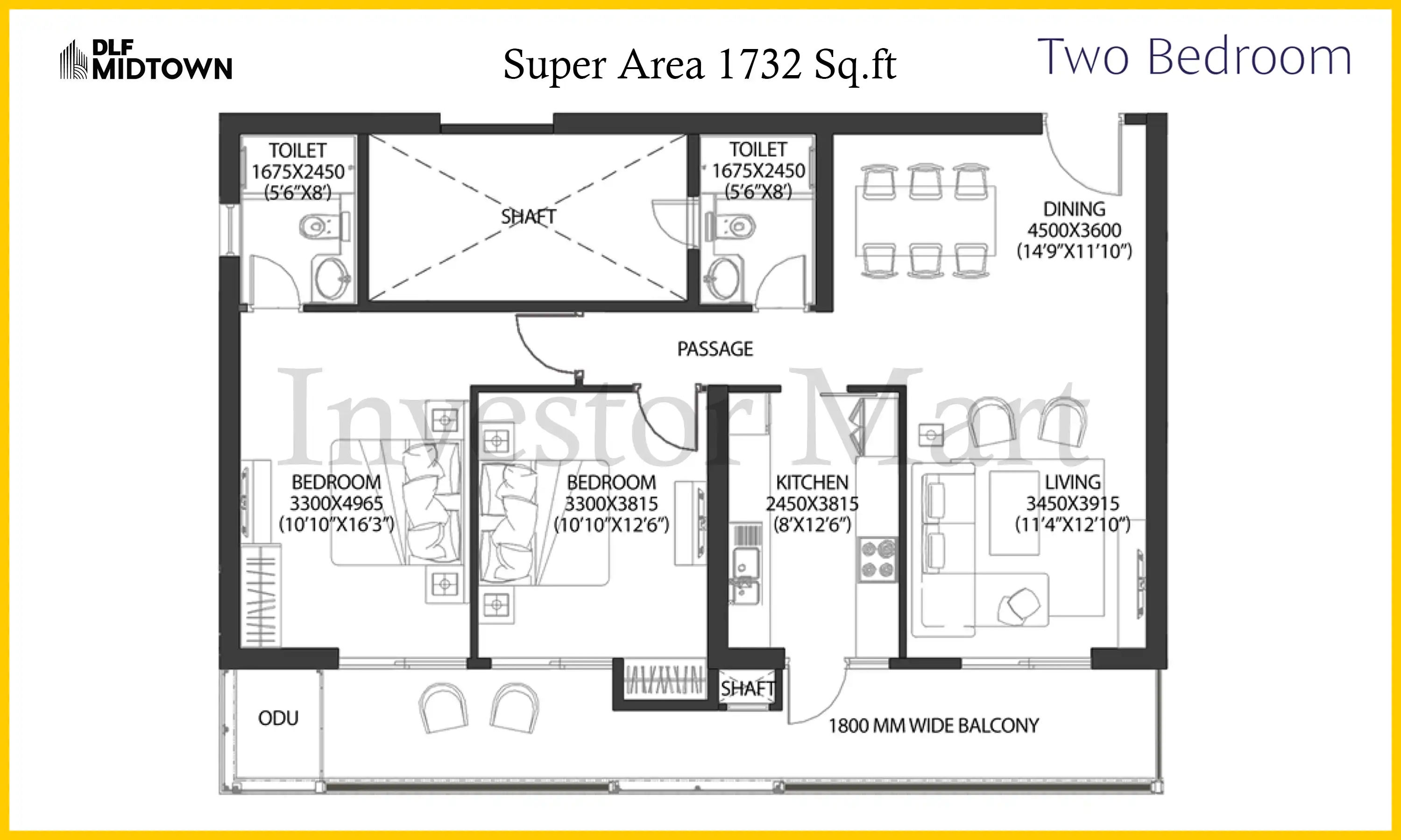 1732 Sqft