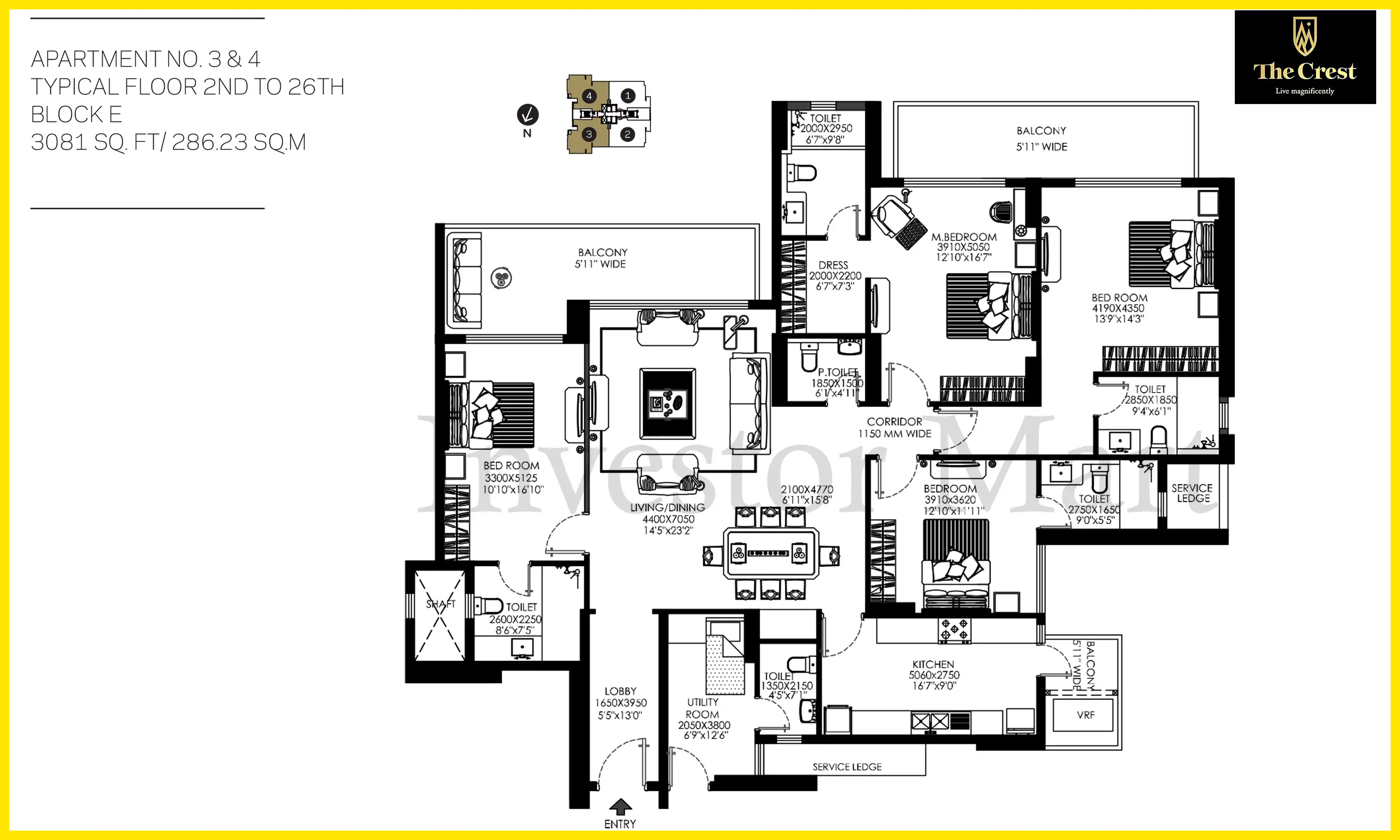 3081 Sqft