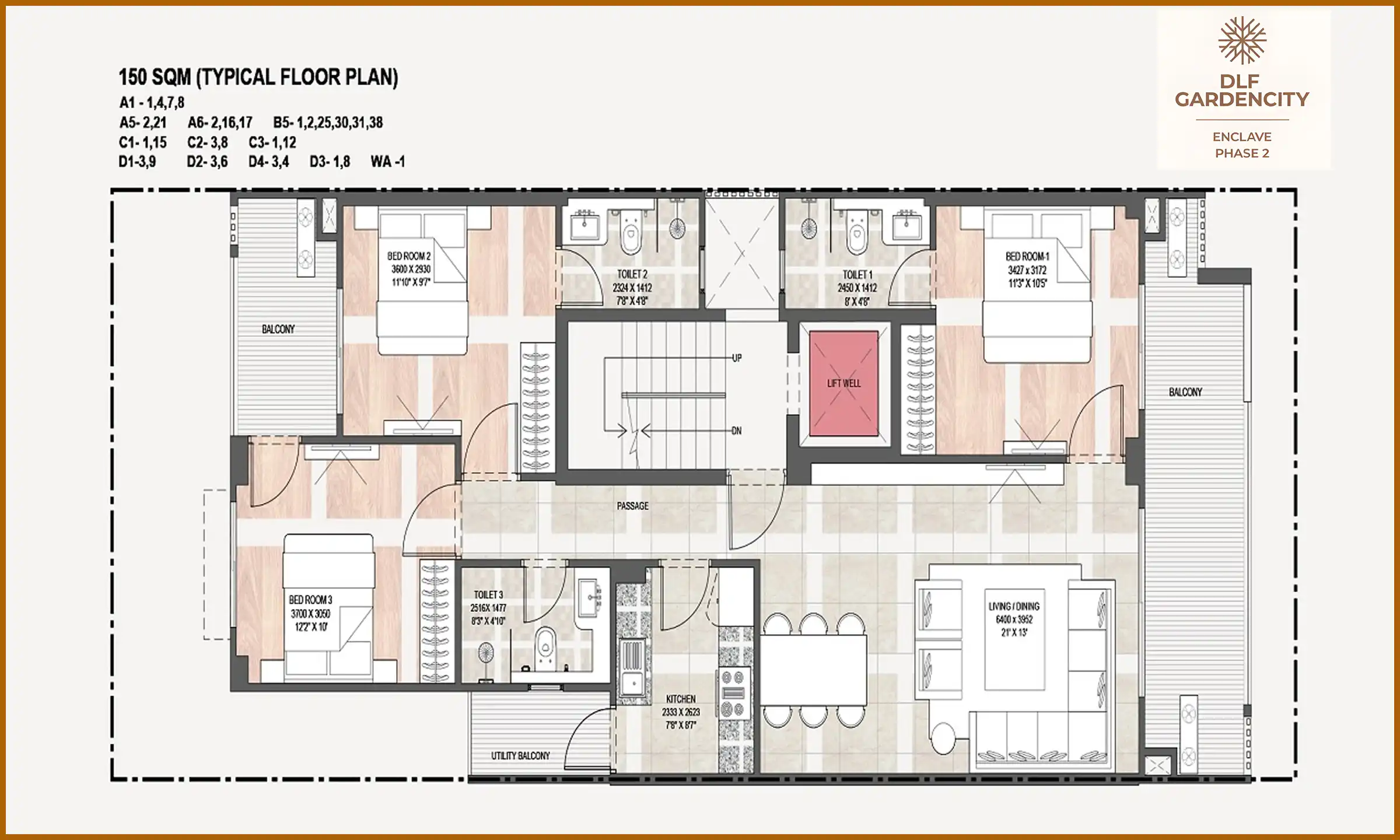 1968 Sqft