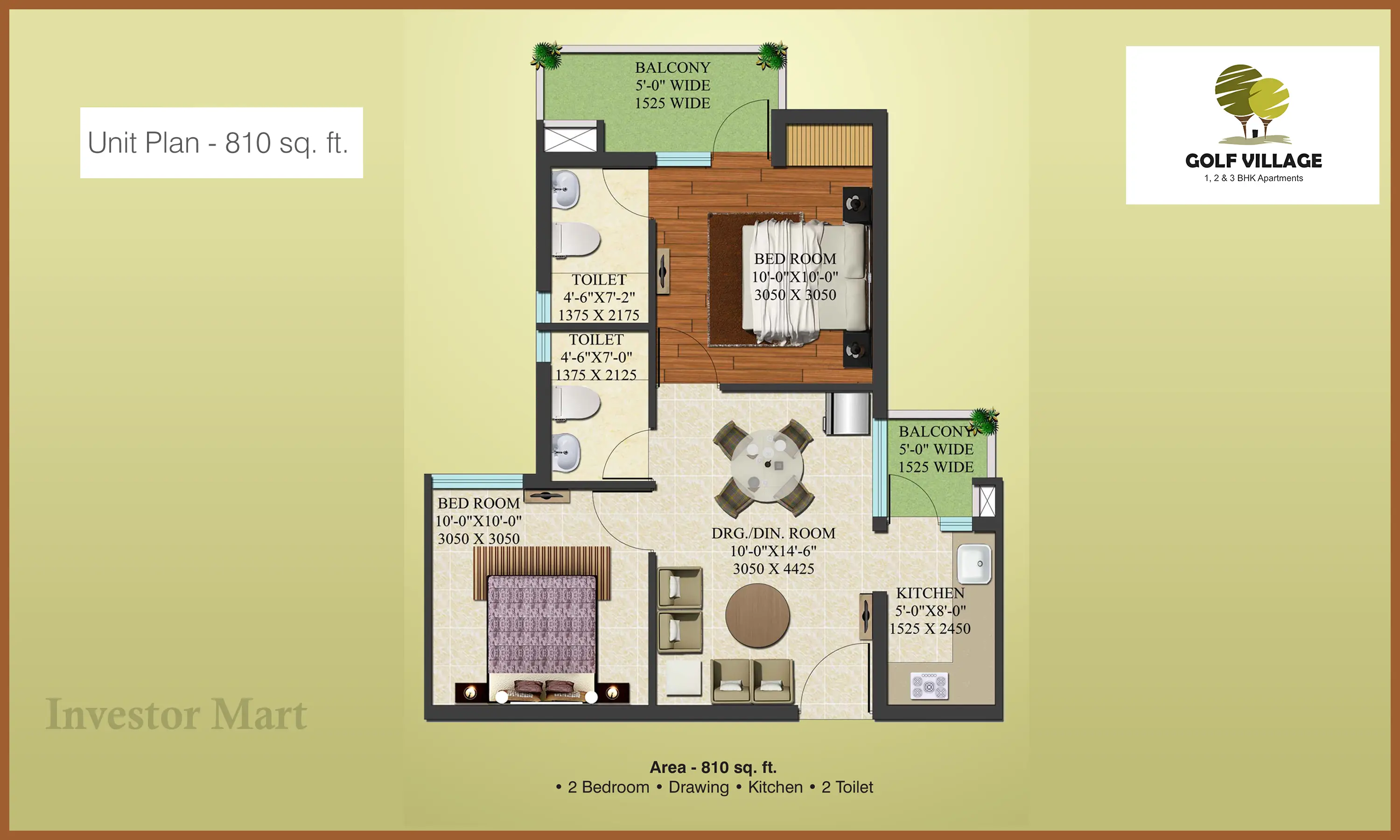 810 Sqft