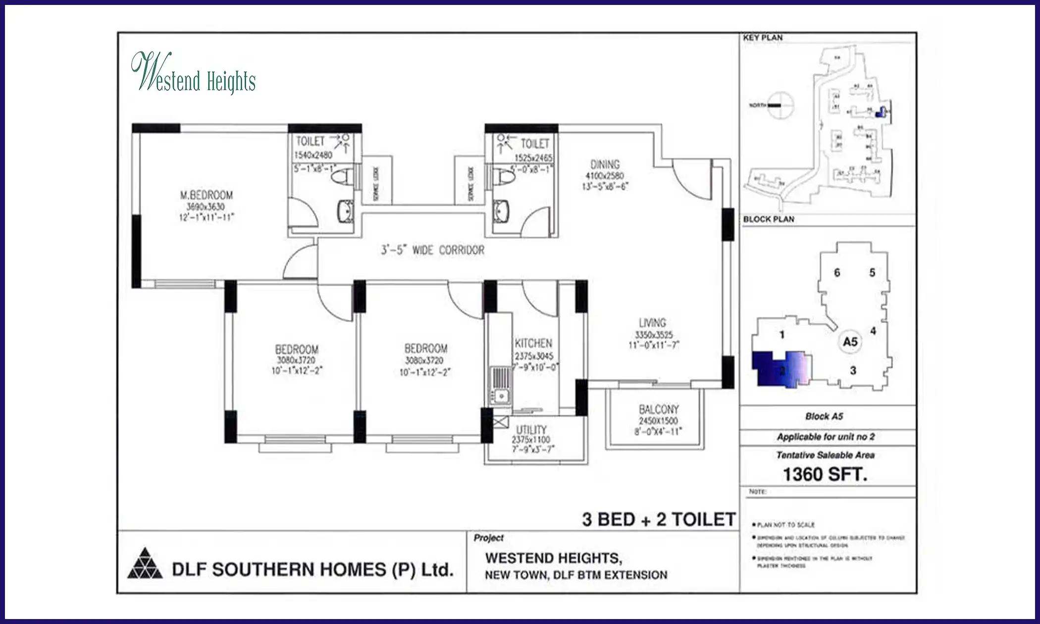 1360 Sqft