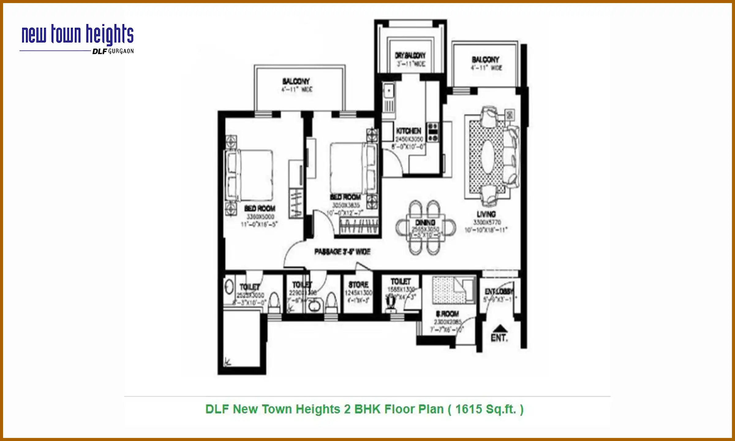 1615 Sqft