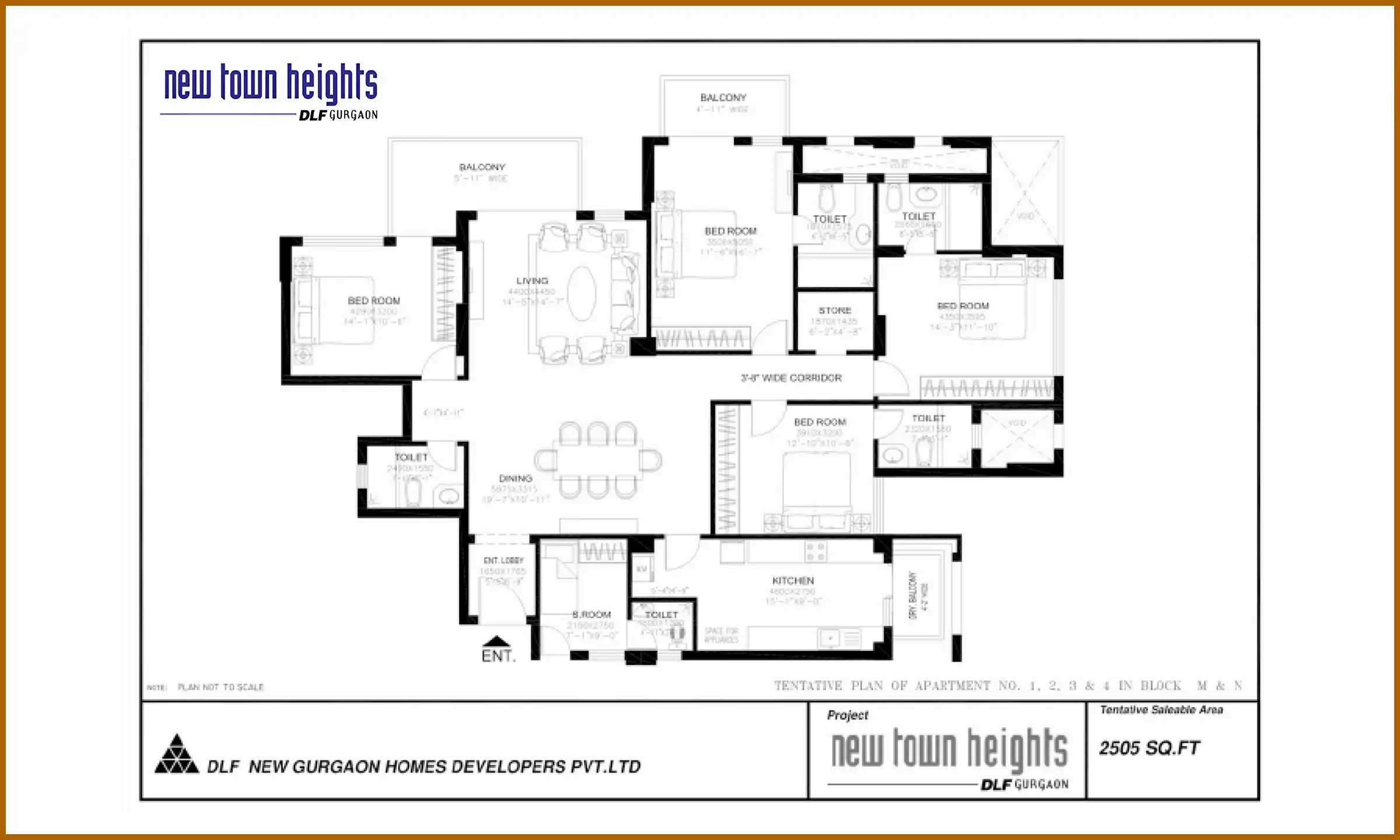 2505 Sqft