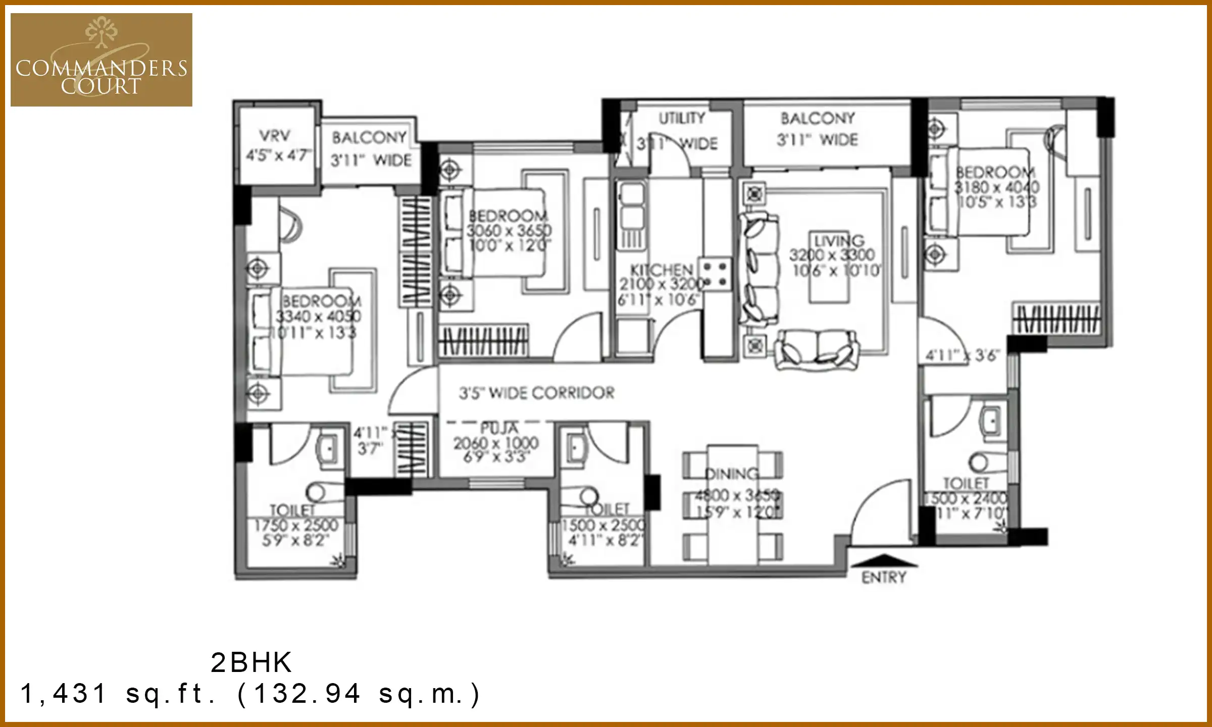 1431 Sqft