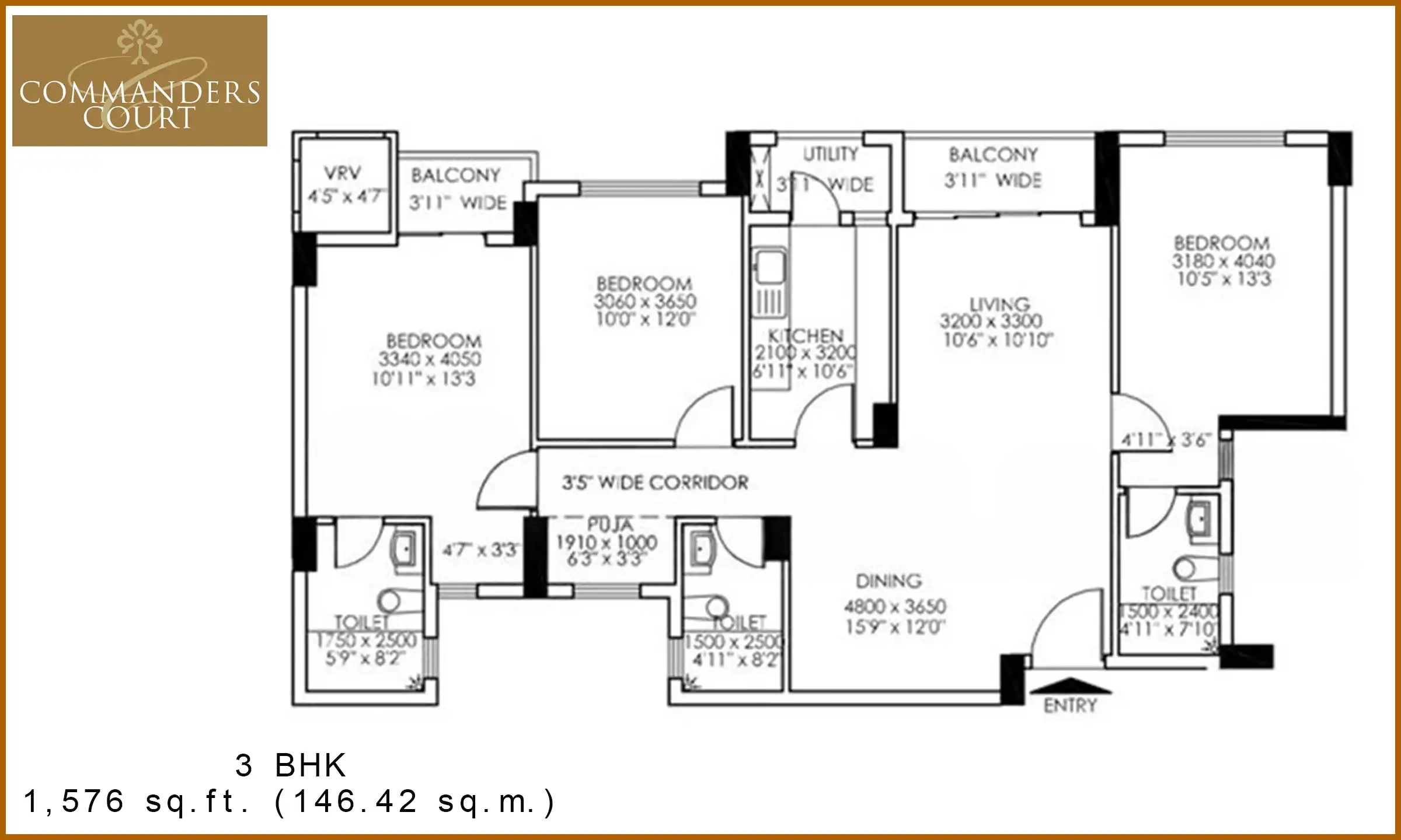 1576 Sqft