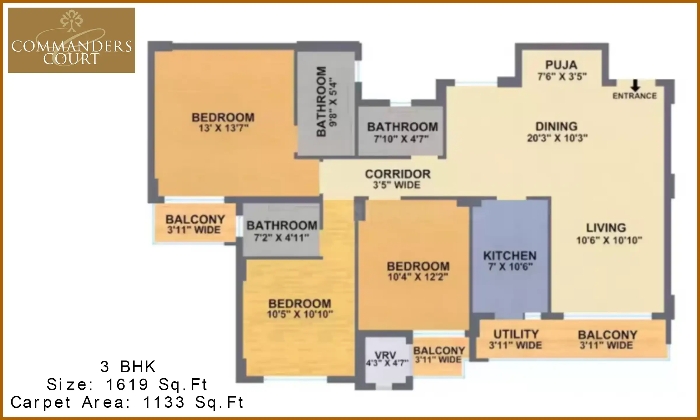 1619 Sqft