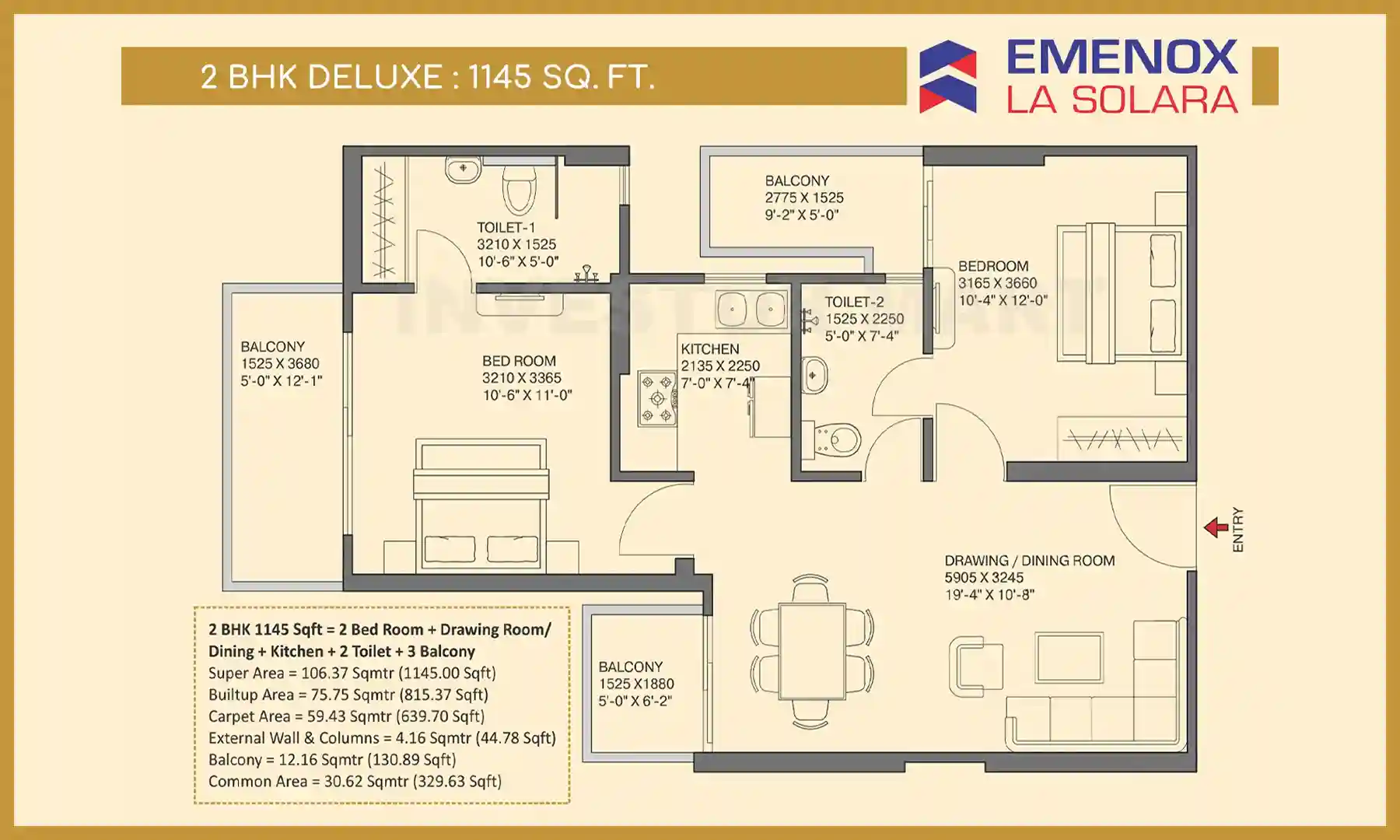 1145 Sqft