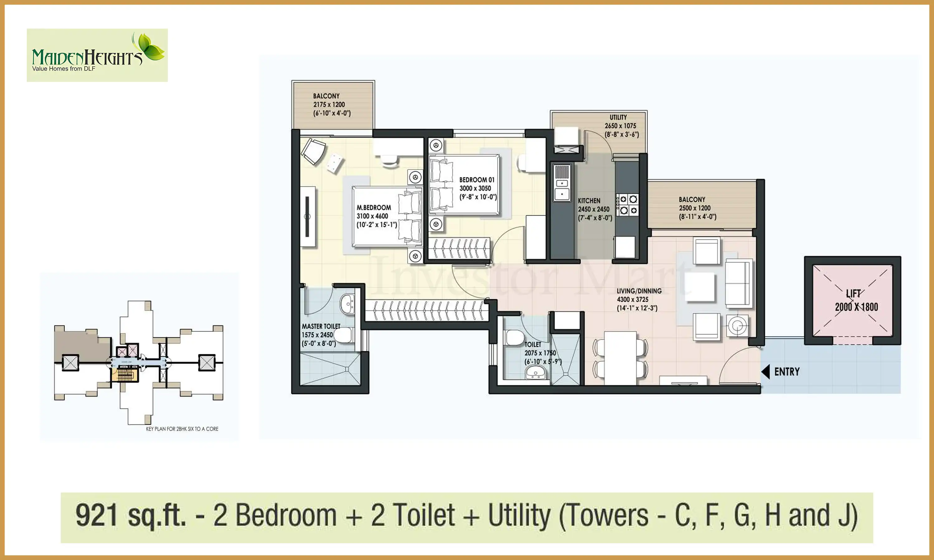 921 Sqft
