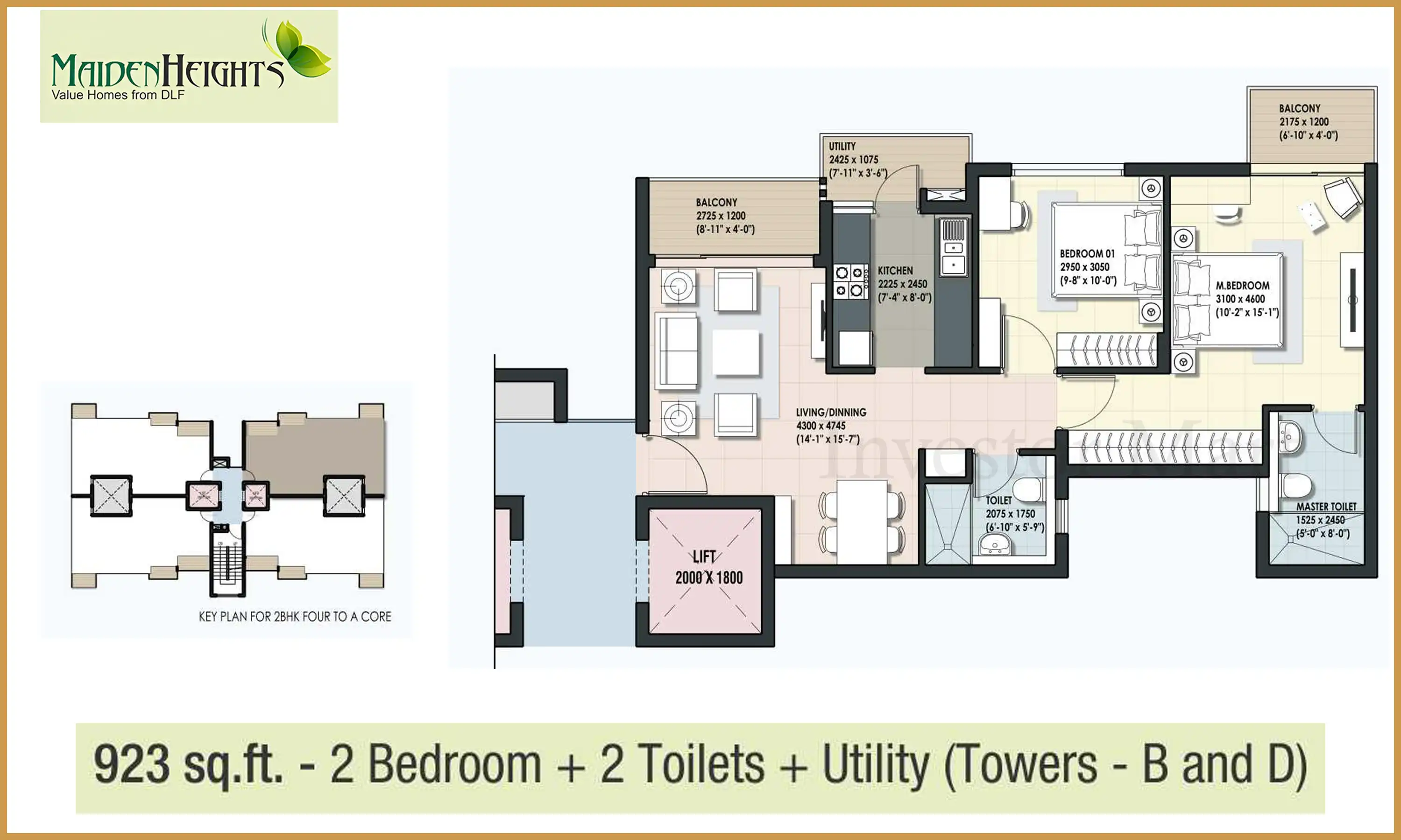 923 Sqft
