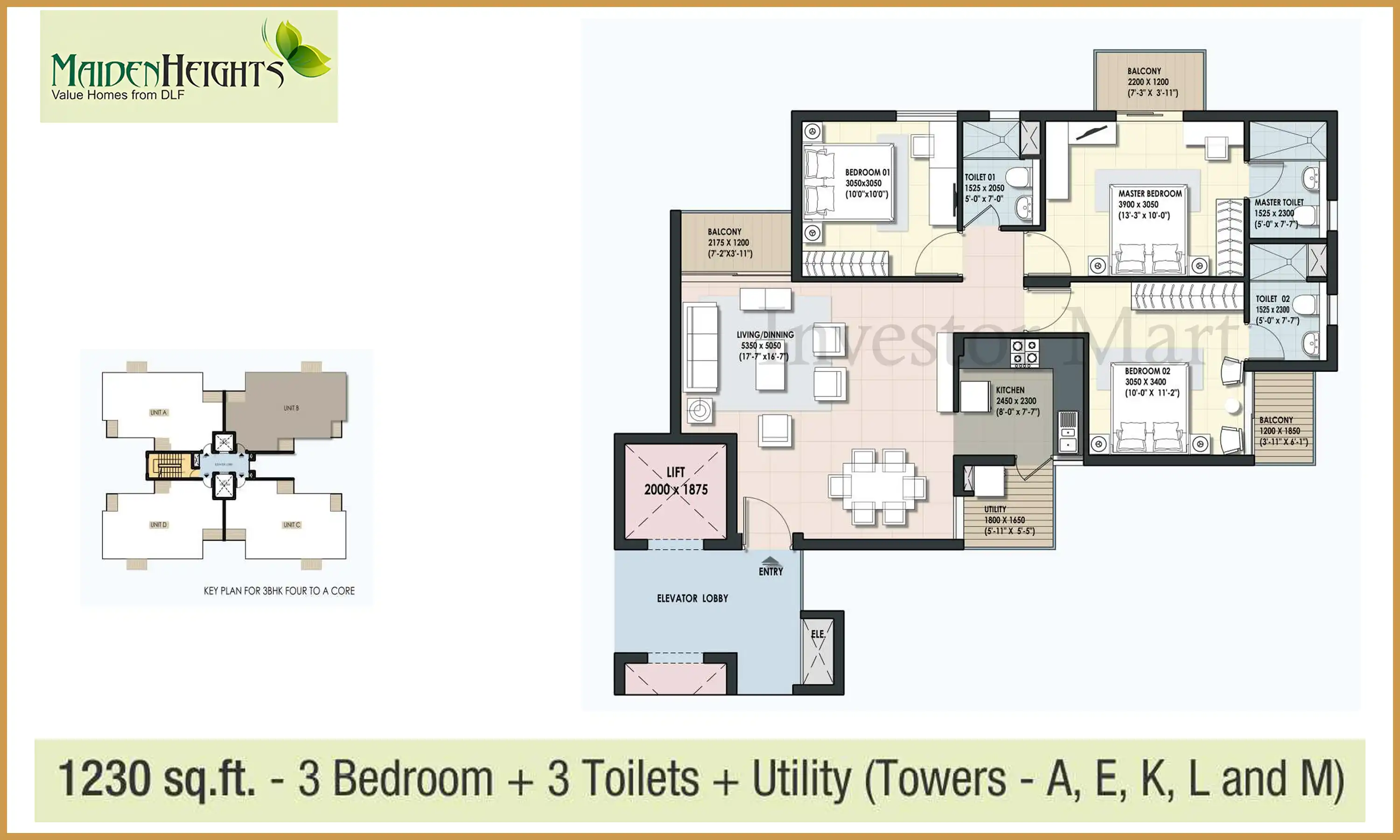 1230 Sqft