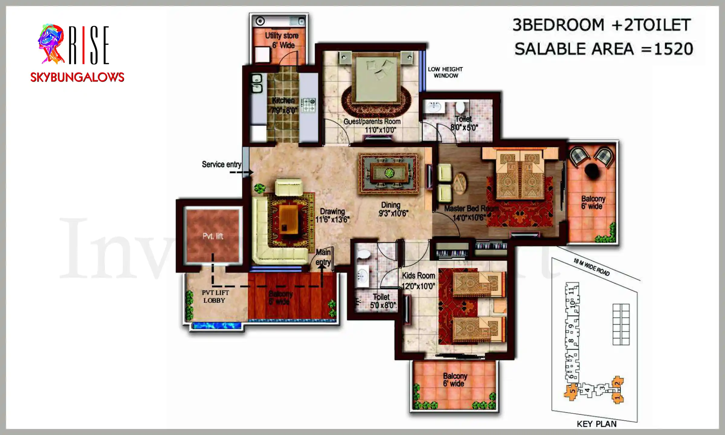 1520 Sqft