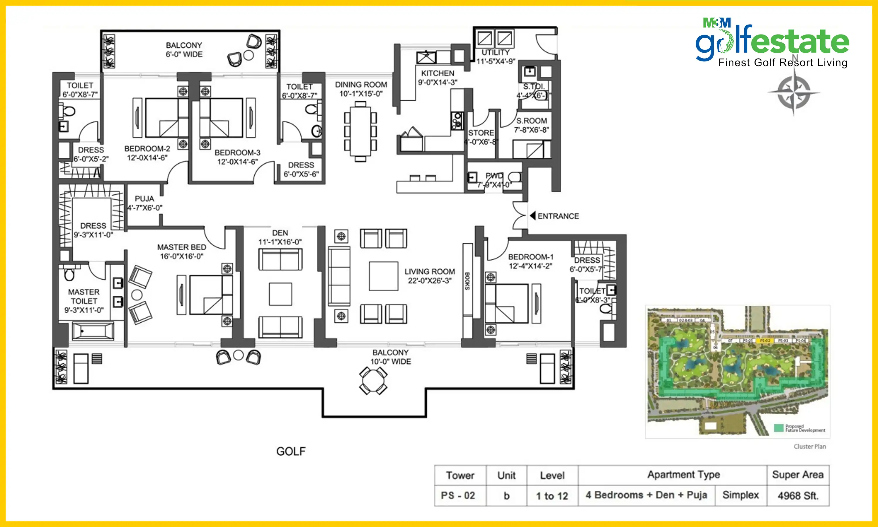 4968 Sqft