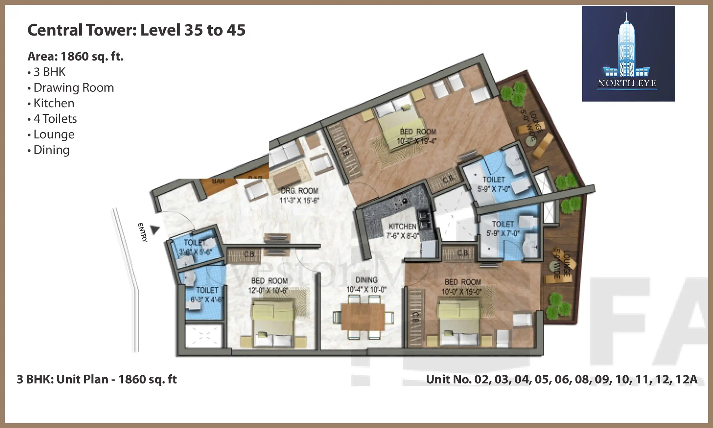 1860 Sqft