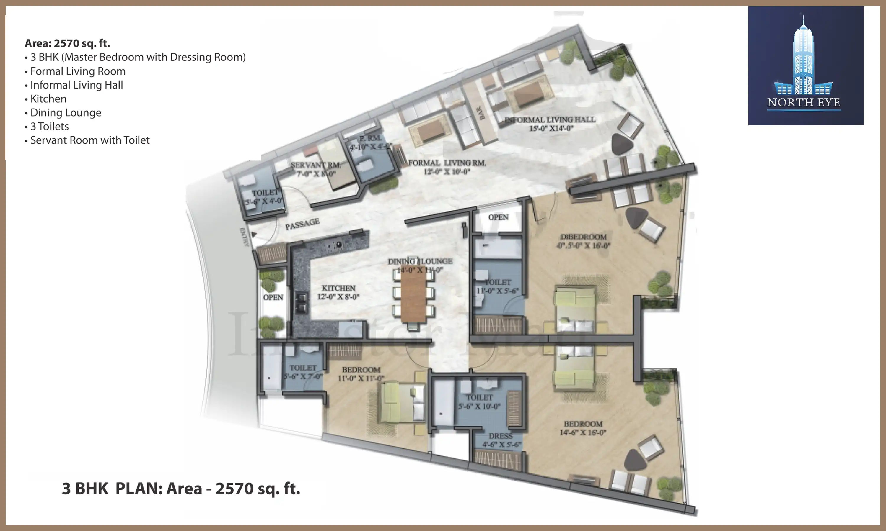 2570 Sqft