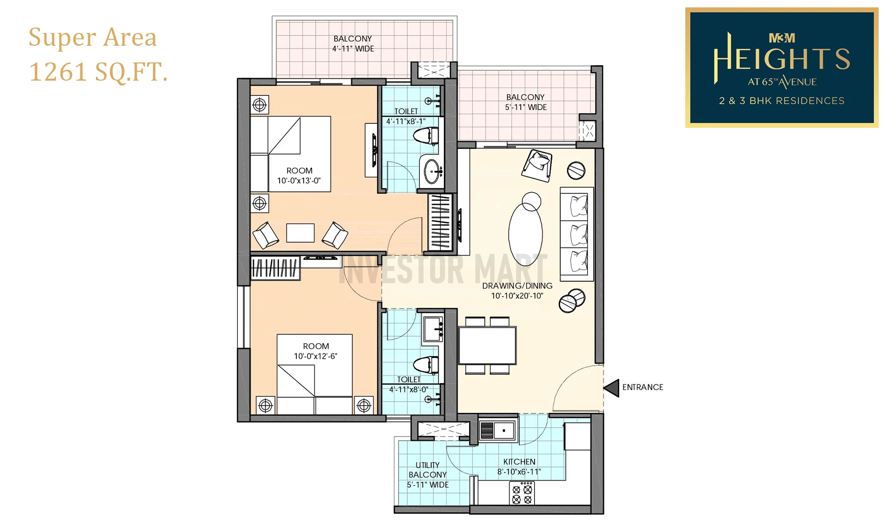 1261 Sqft