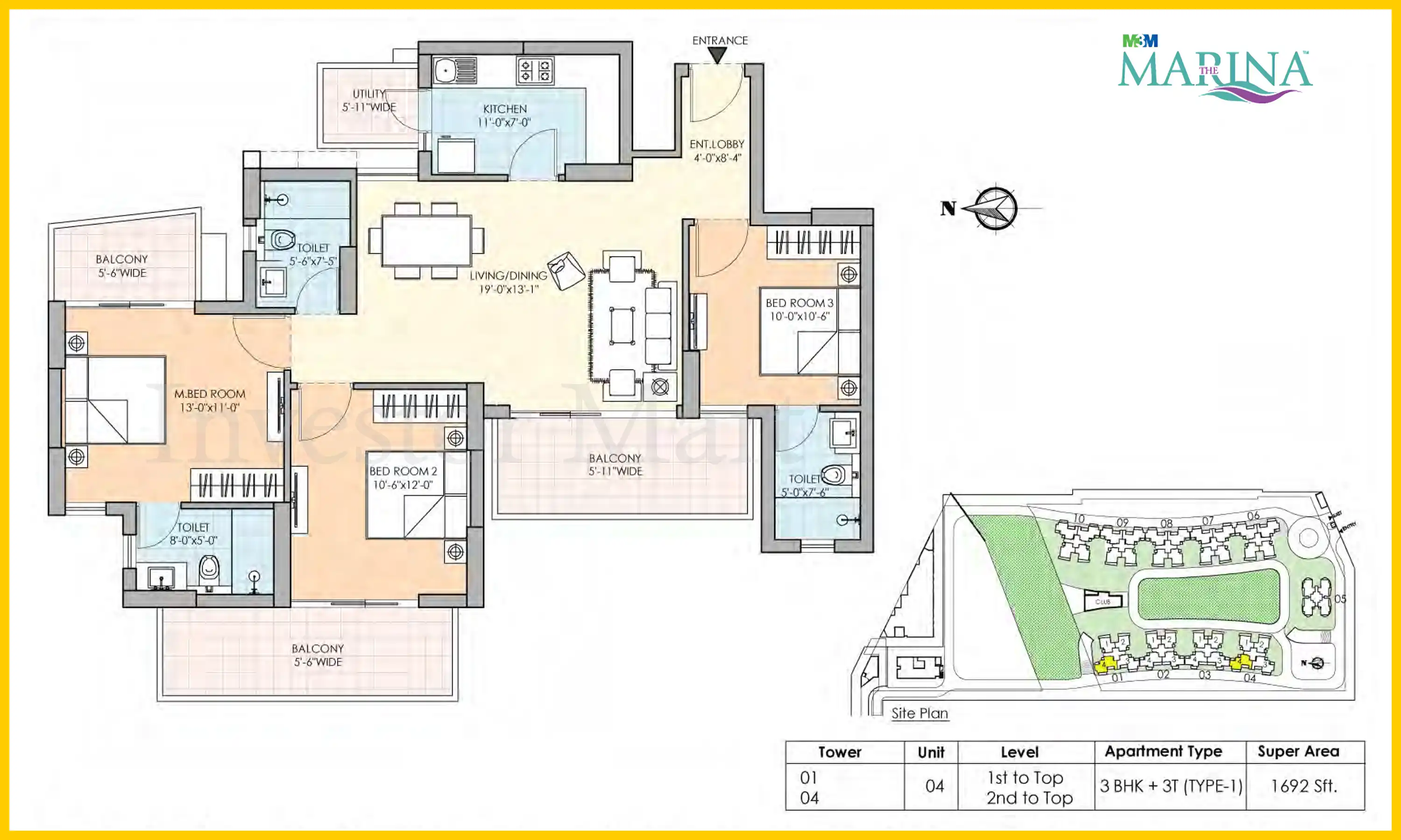 1692 Sqft