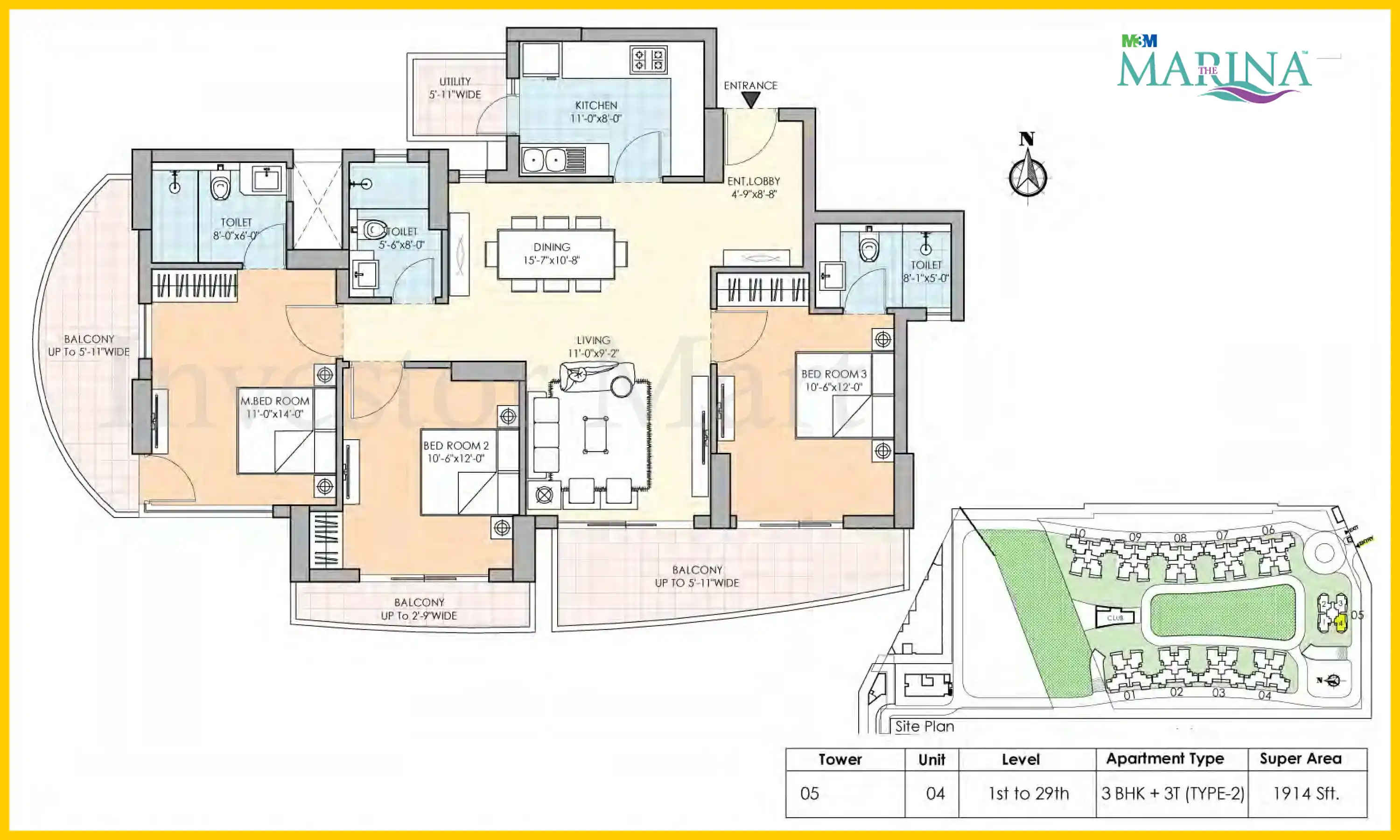1914 Sqft