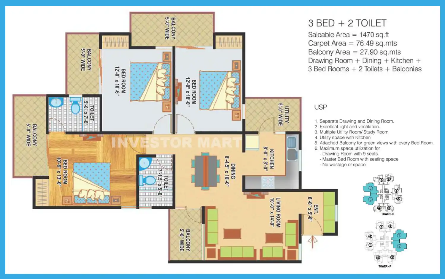 1470 Sqft