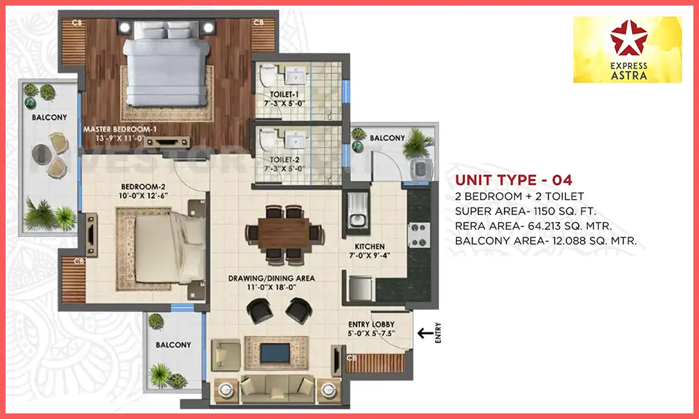 1150 Sqft
