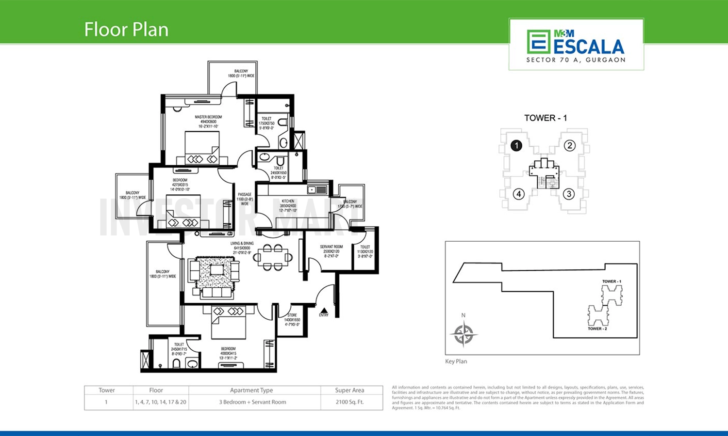 2100 Sqft