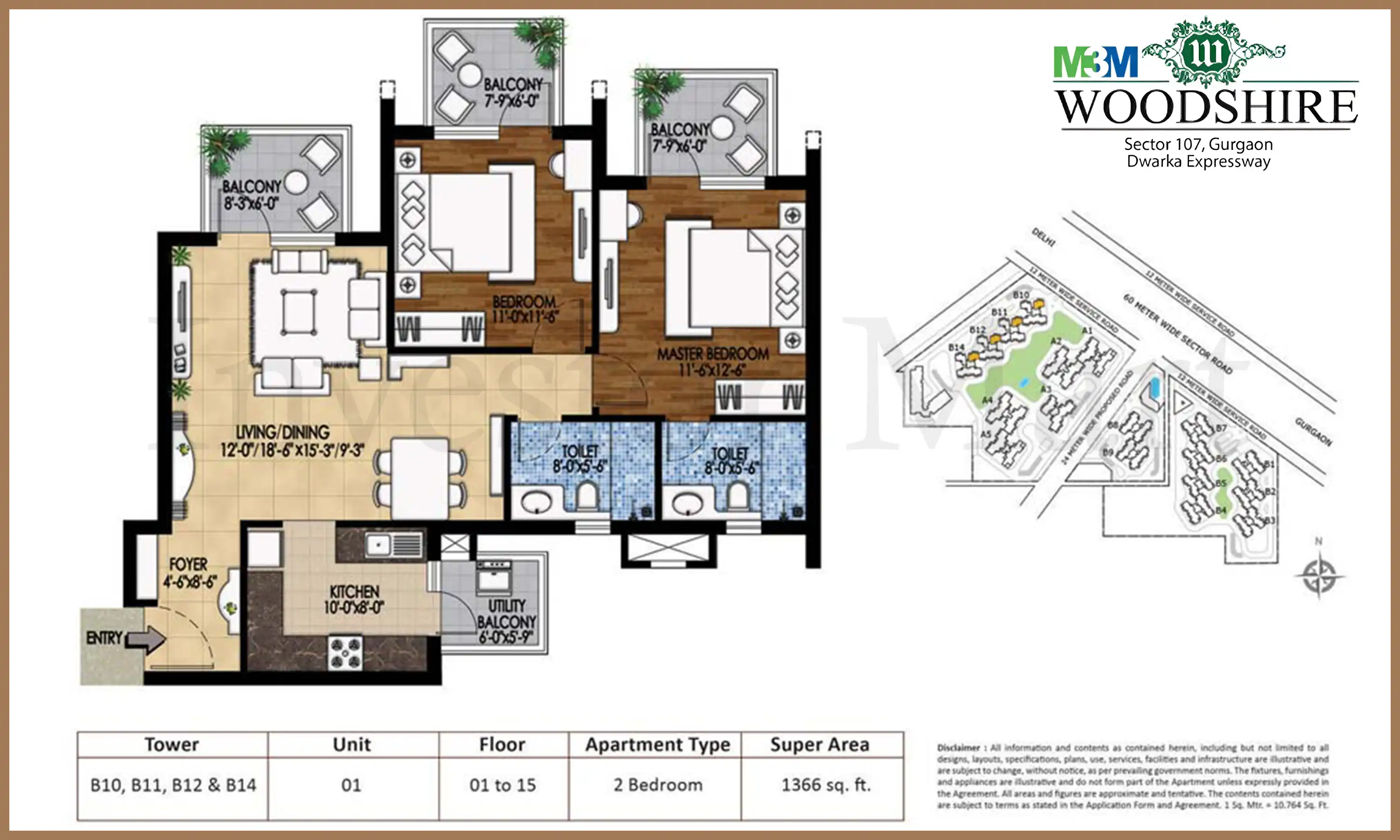 1366 Sqft
