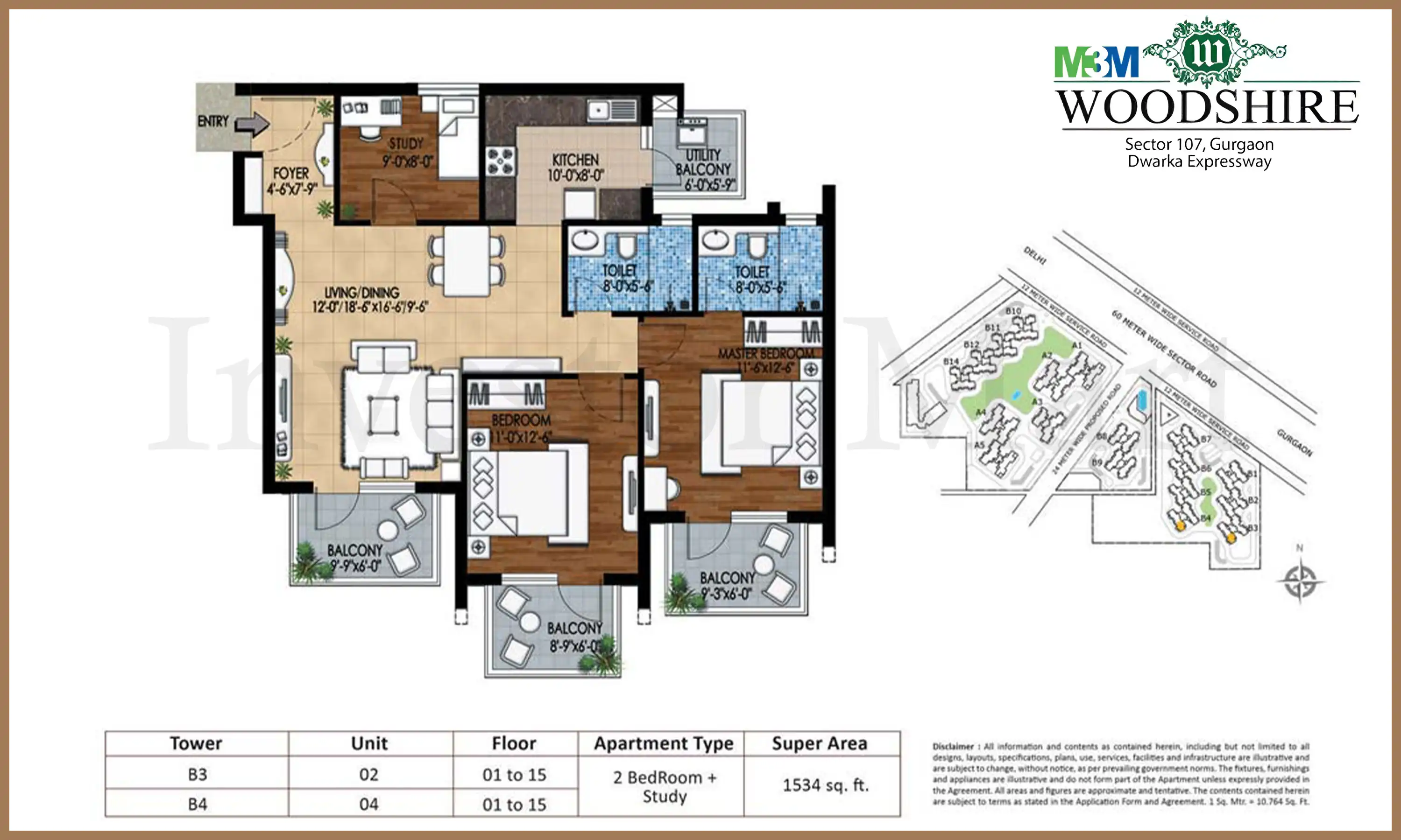 1534 Sqft