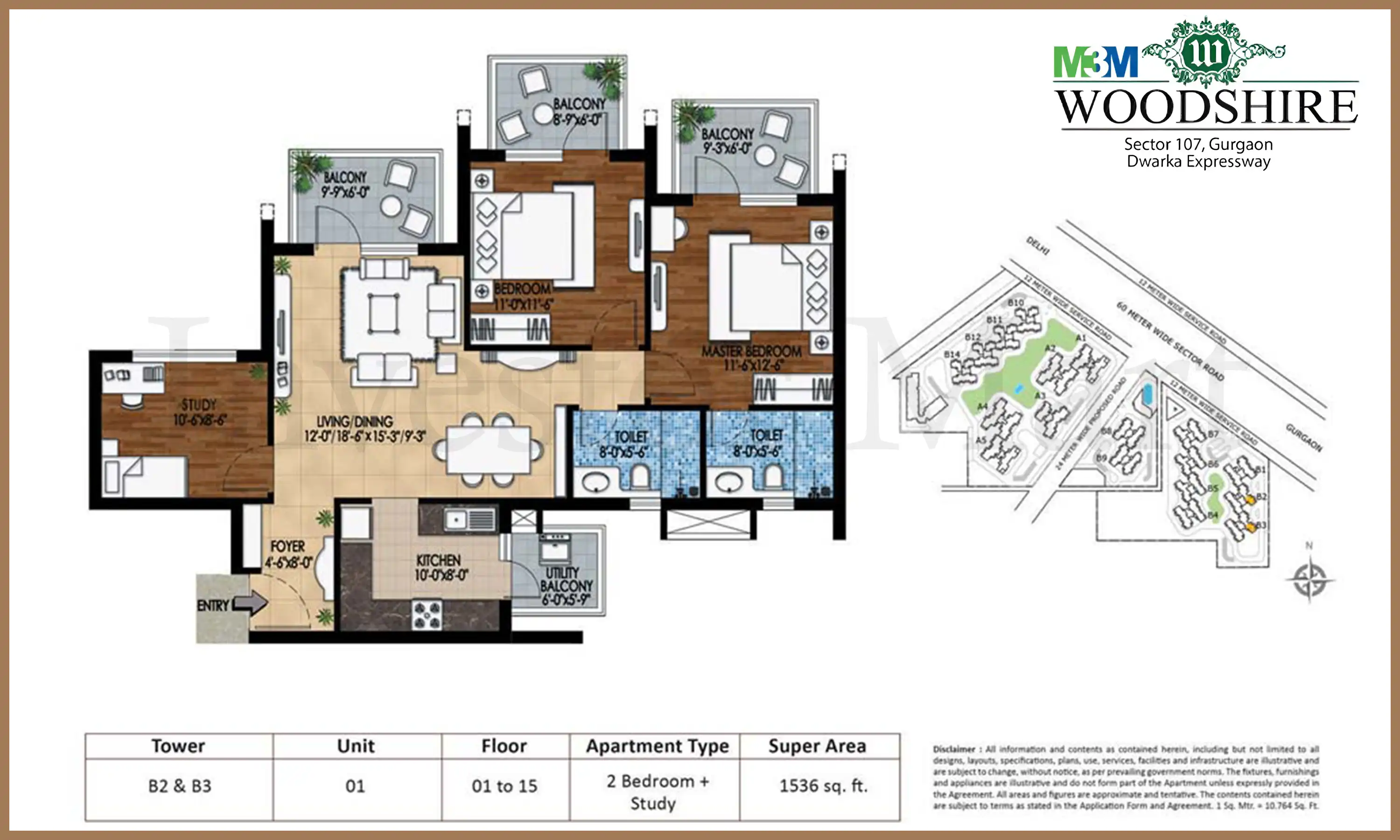 1536 Sqft