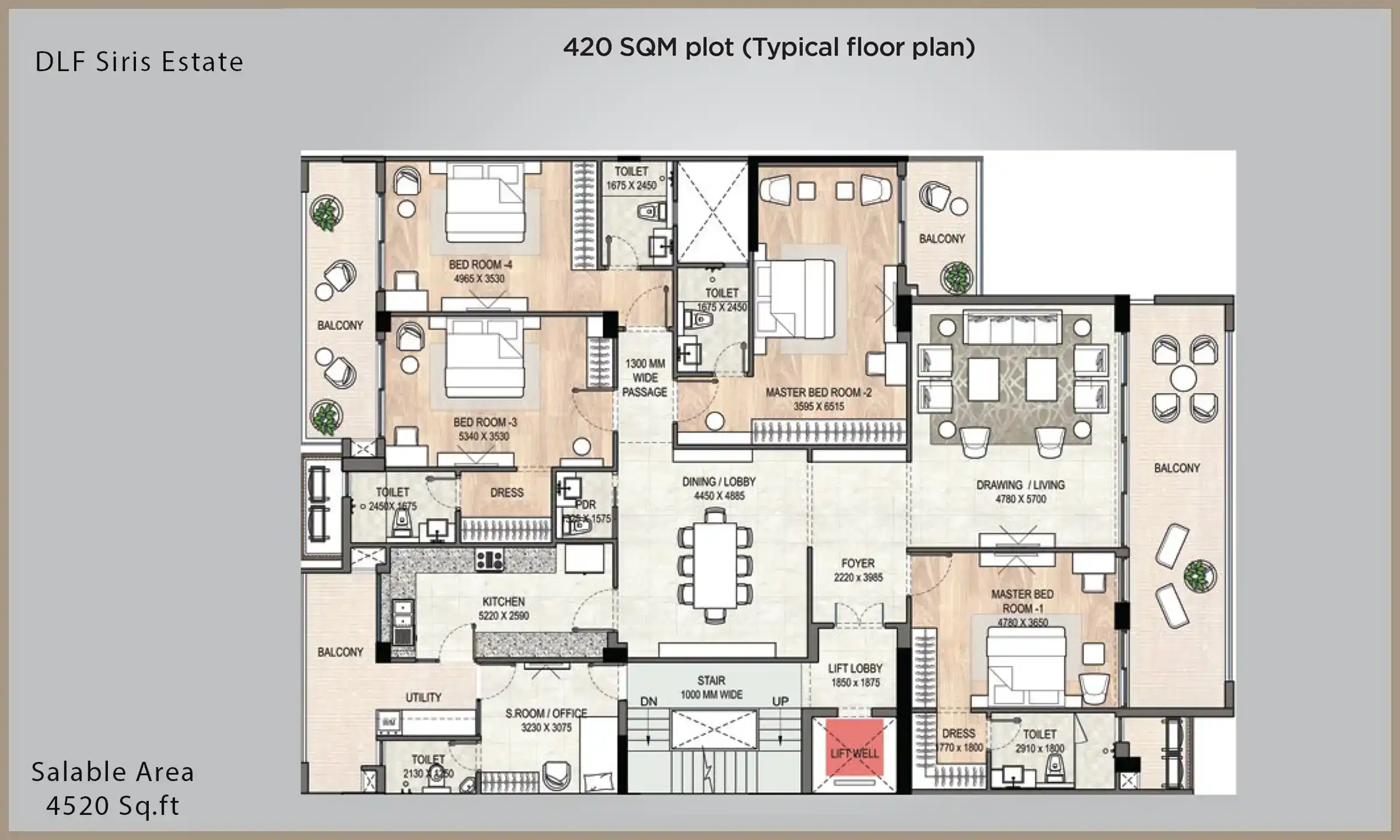 4520 Sqft