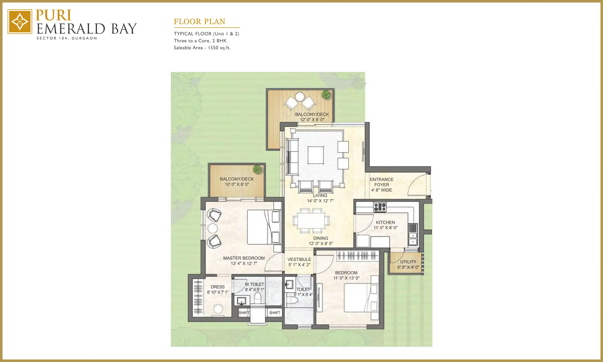 1550 Sqft