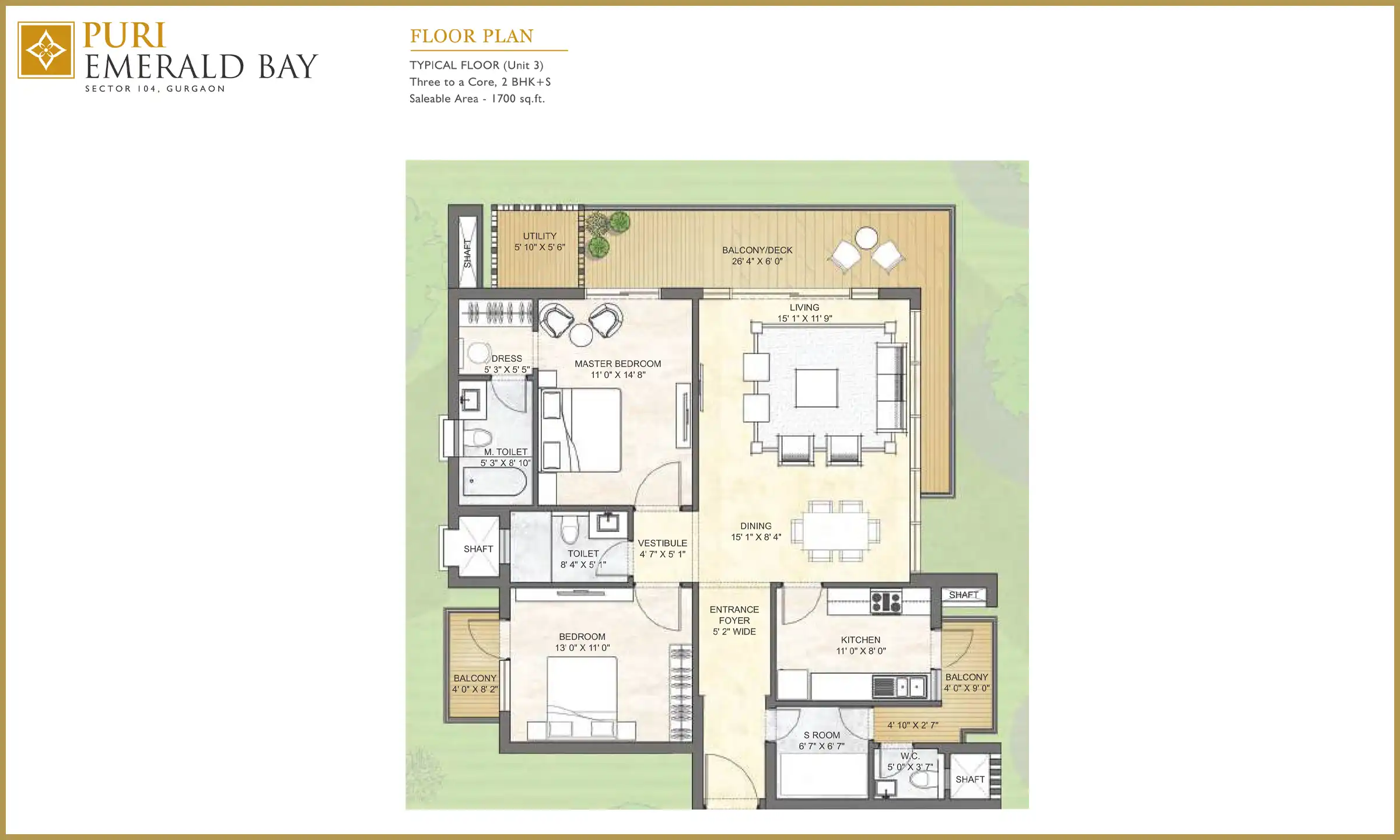 1700 Sqft