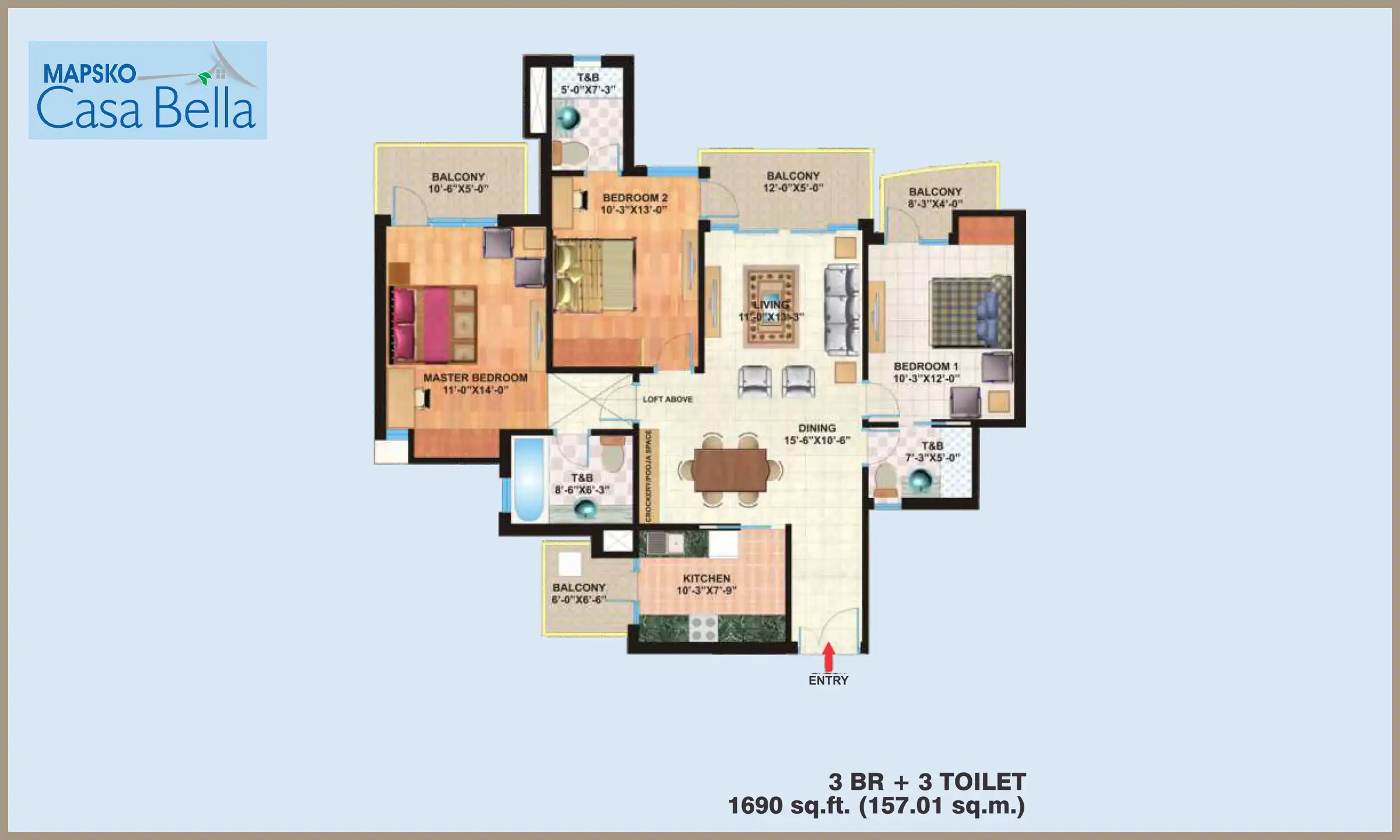 1630 Sqft