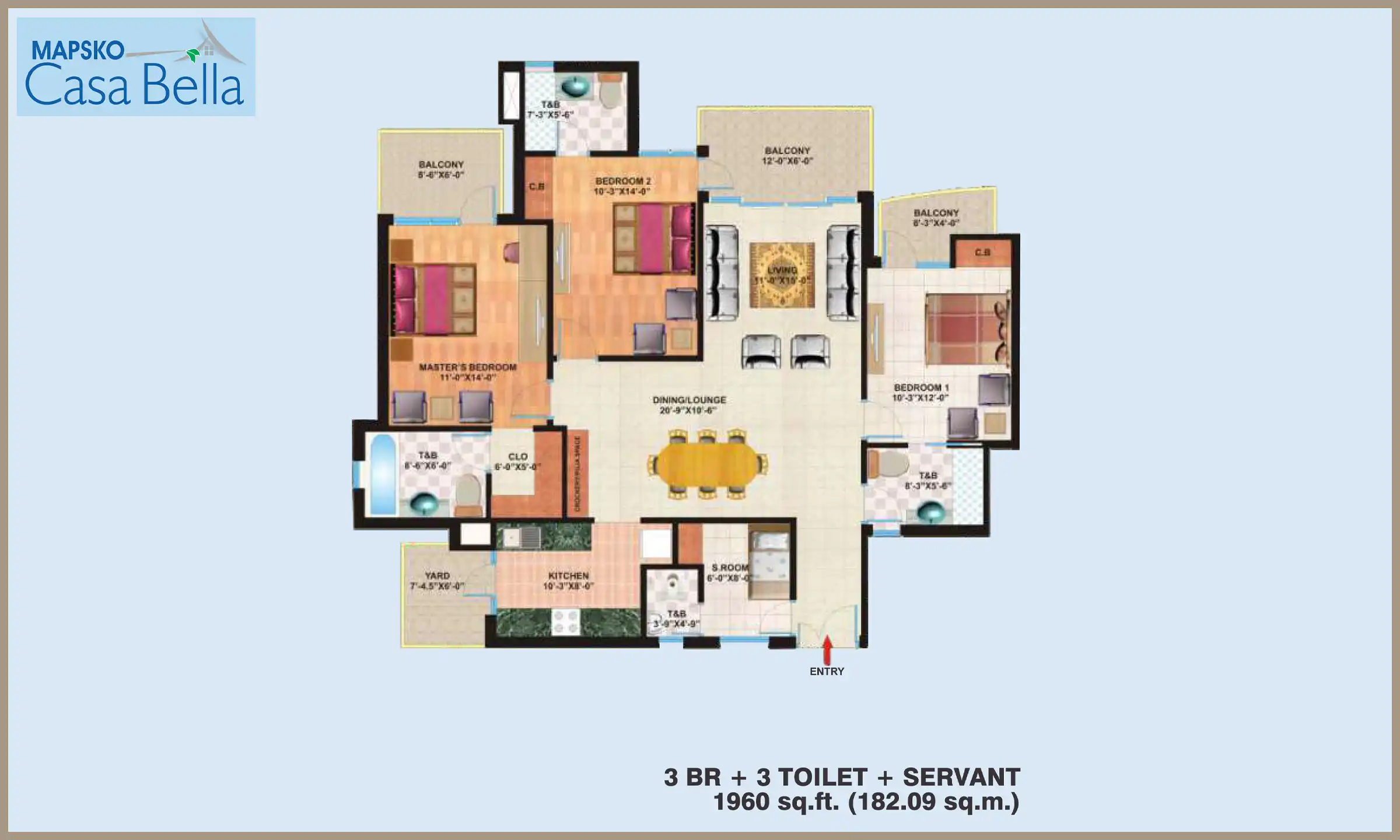 1960 Sqft
