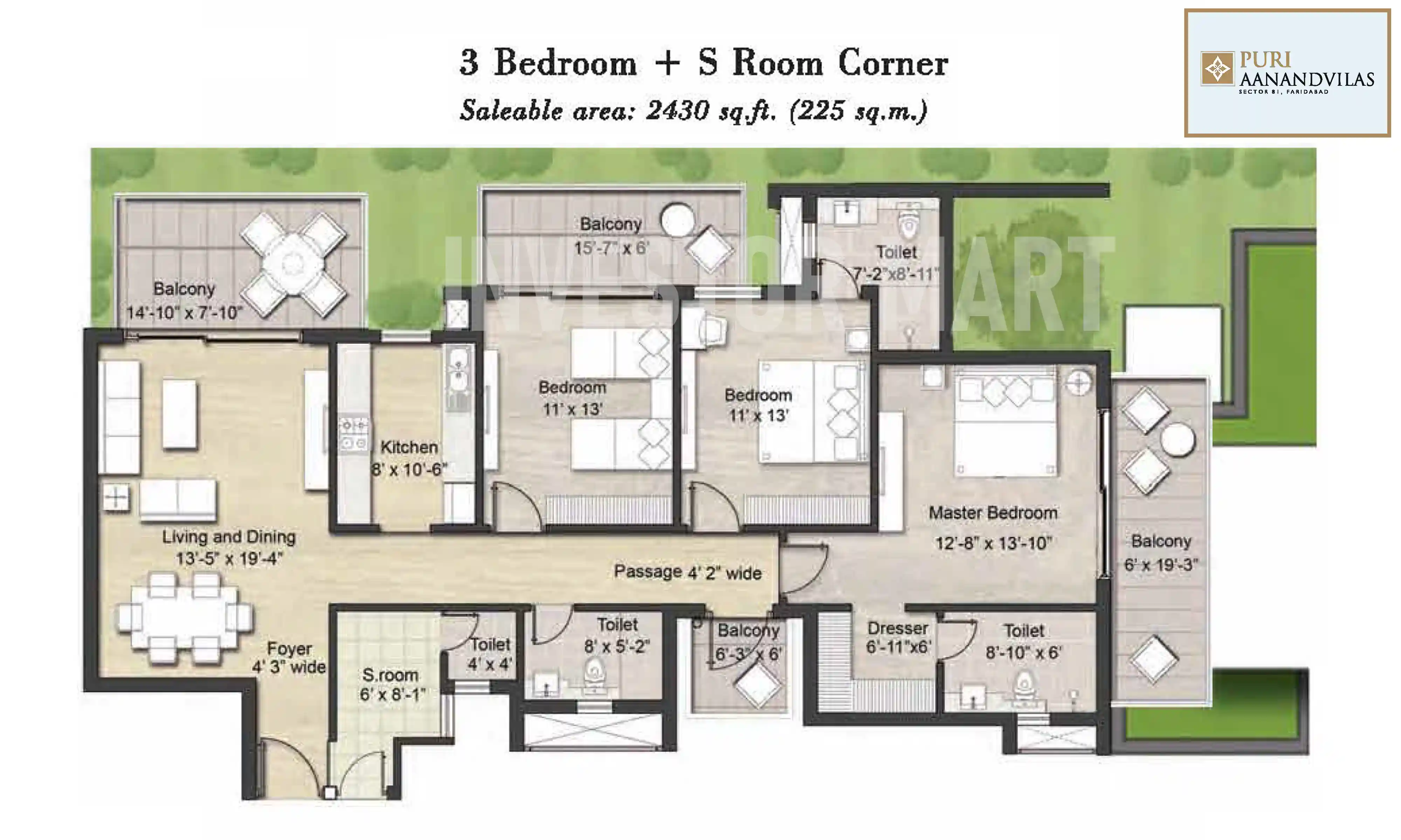 2430 Sqft